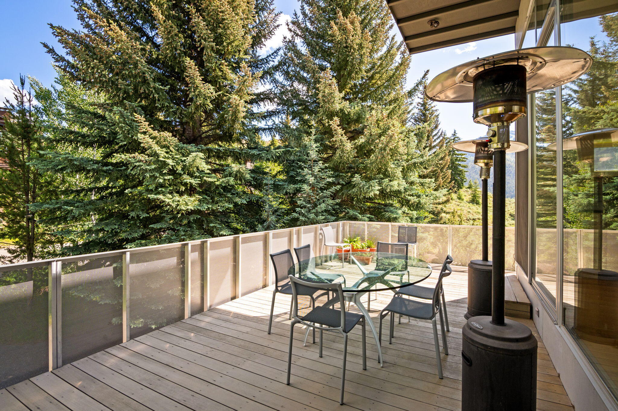 Deck off kitchen