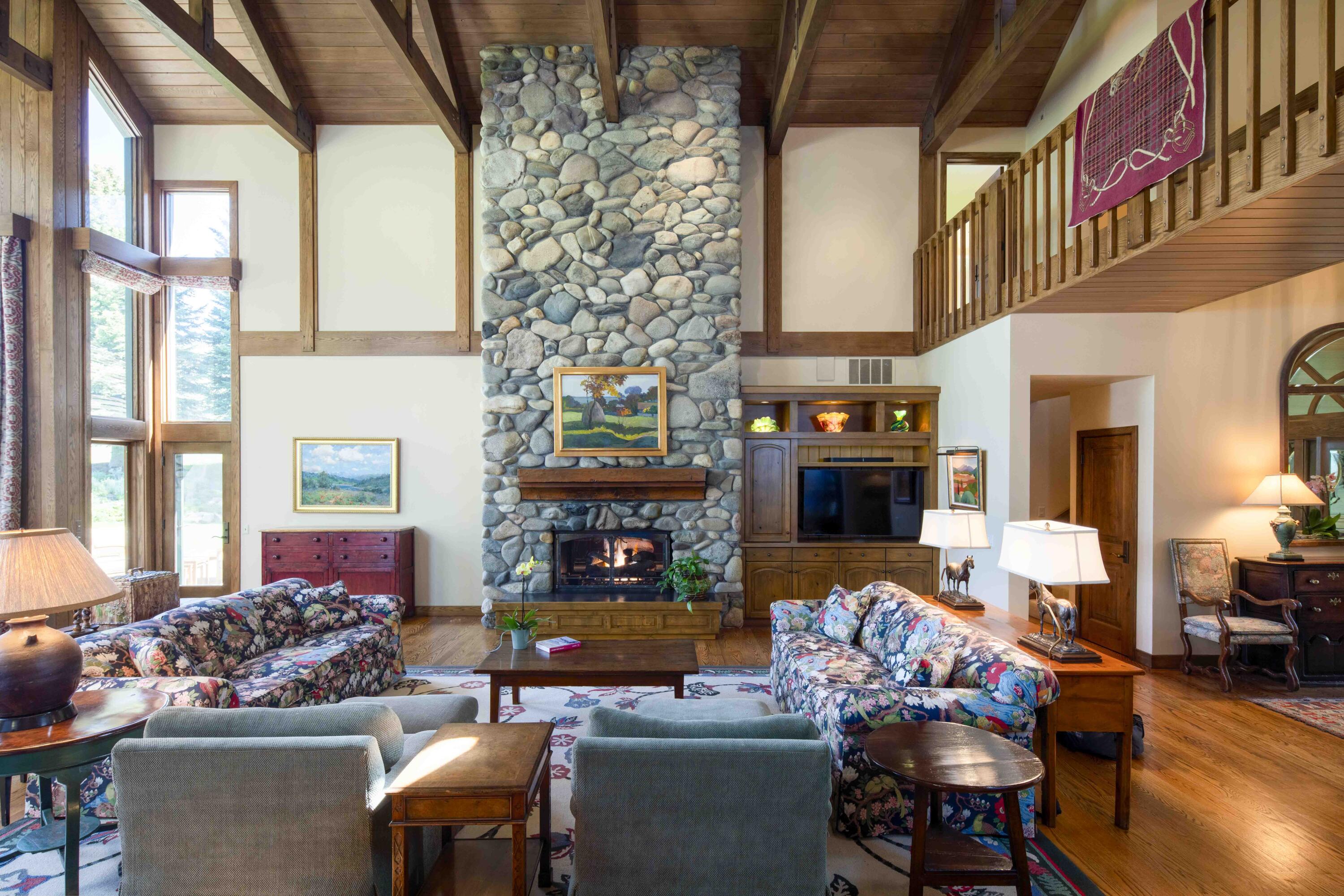 Great room fireplace