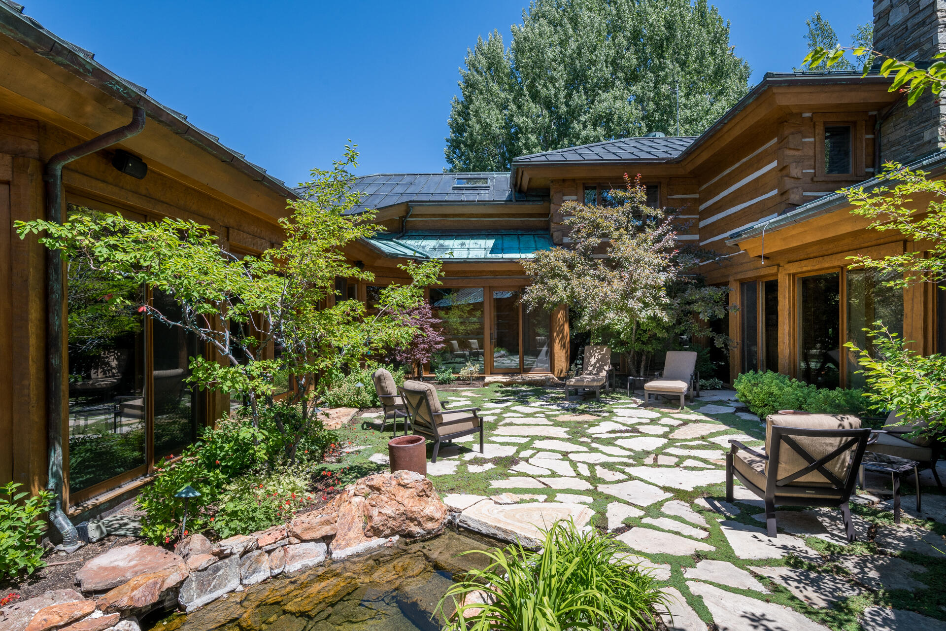 Courtyard with water feature