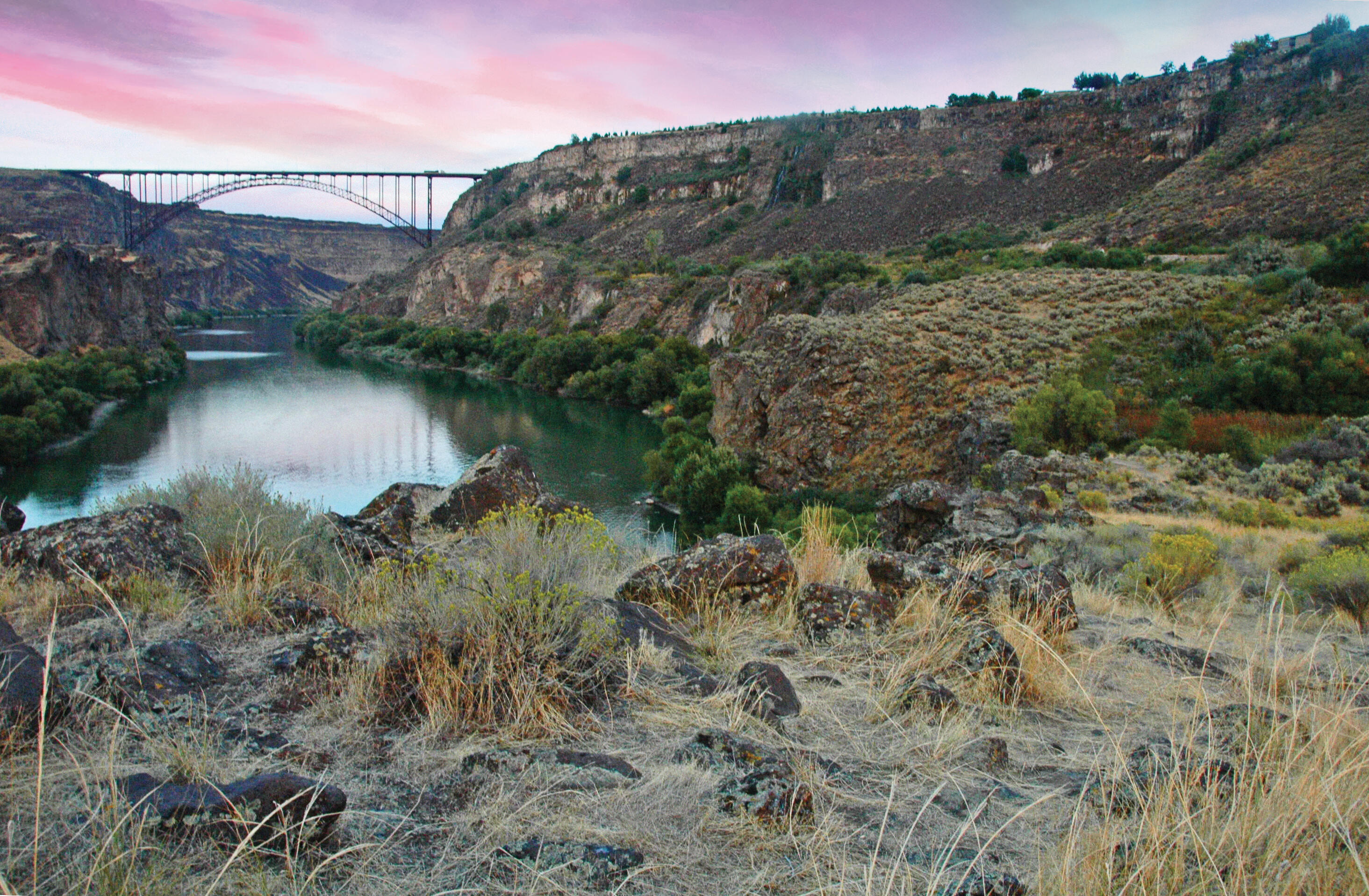 Perrine Bridge east of Centennial Park