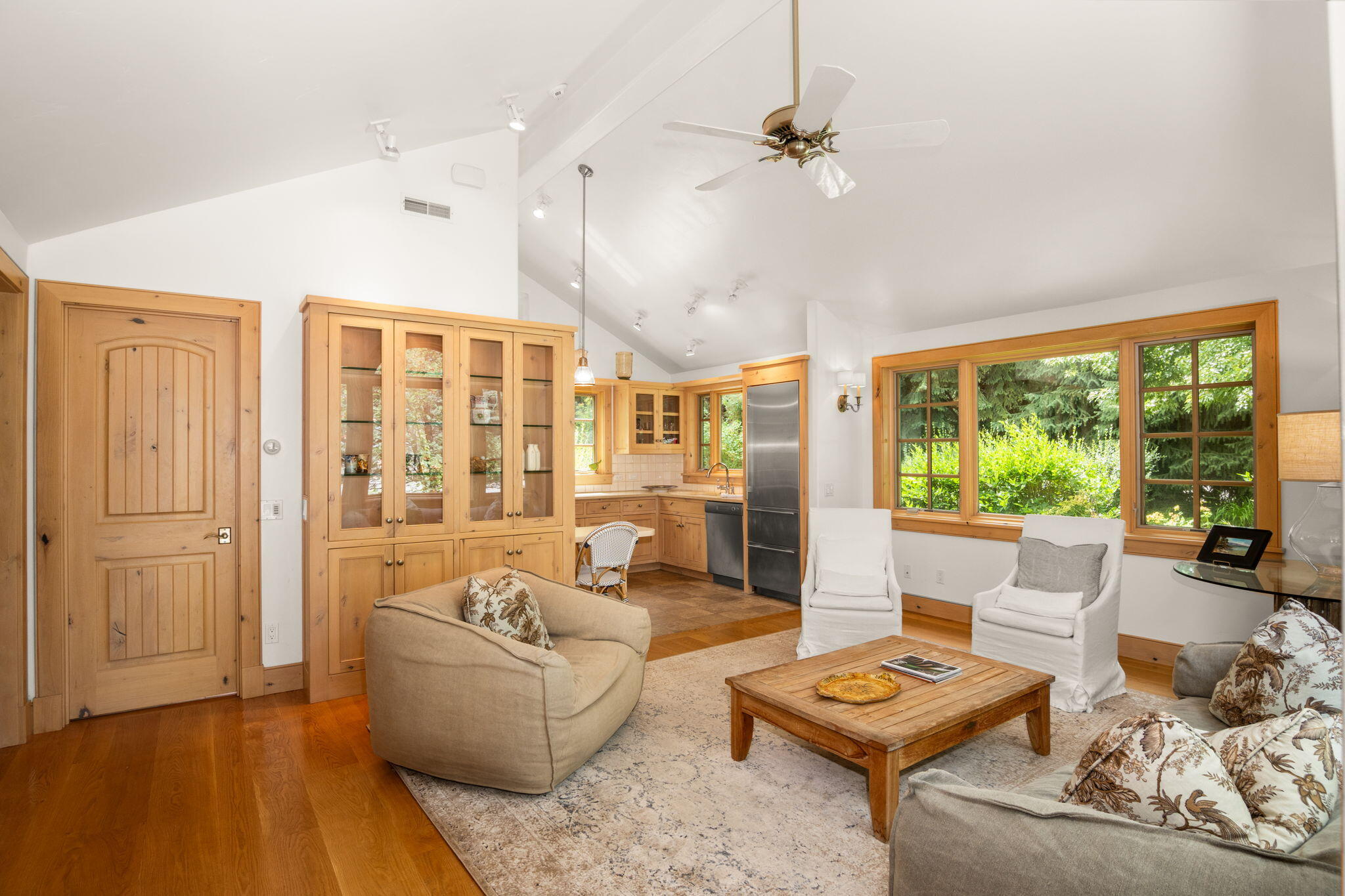 Guest Cottage Living Room and Kitchen