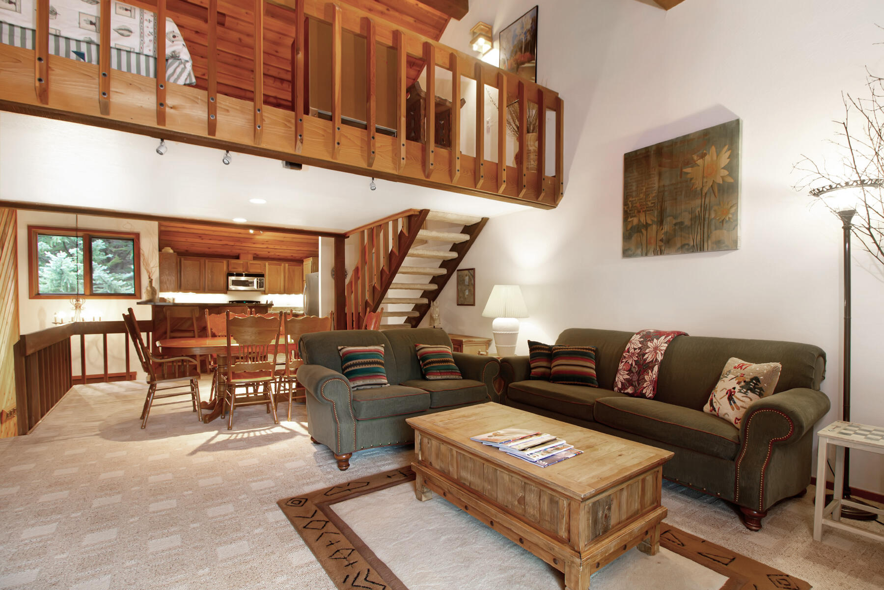 Living Room with Loft