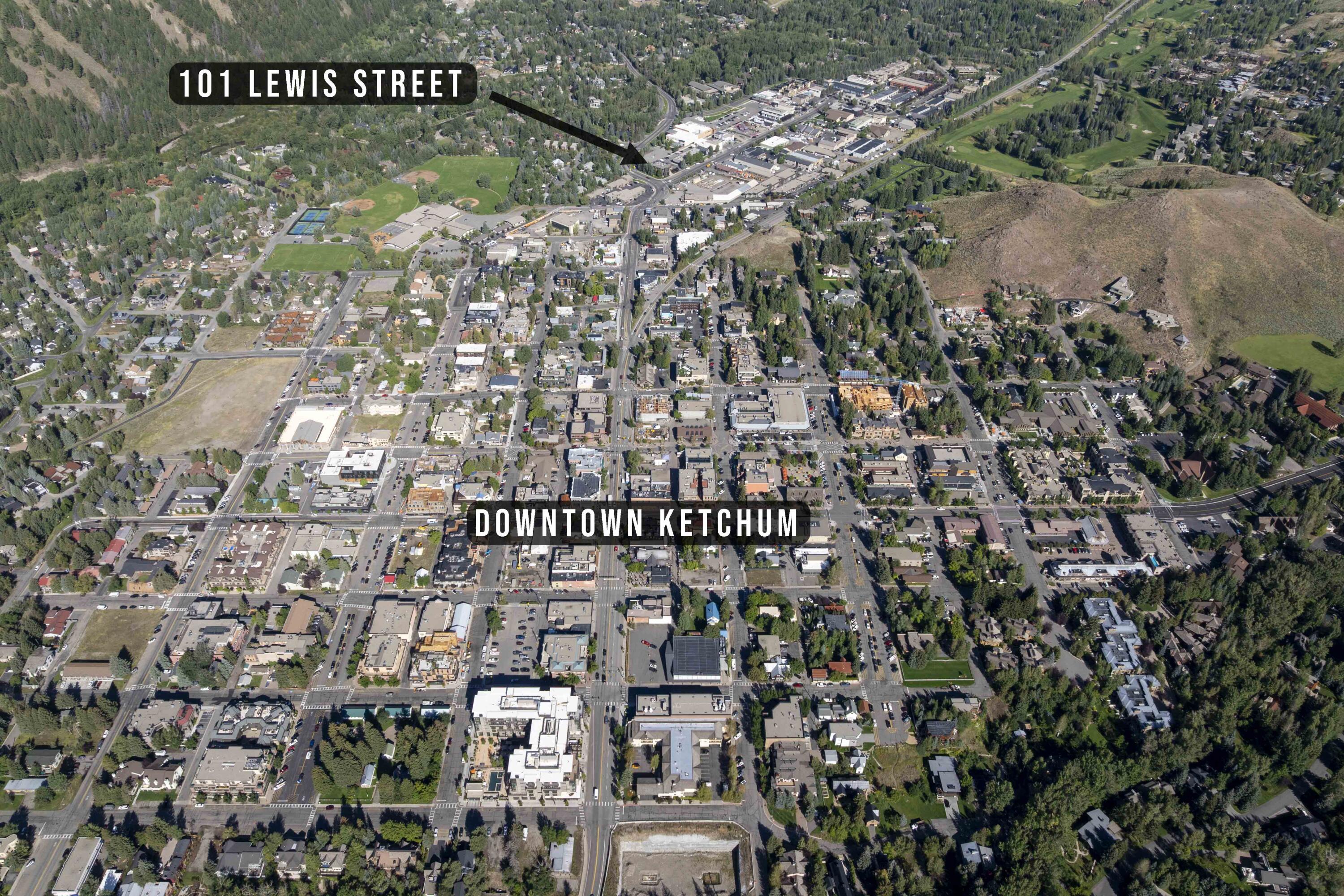 101 Lewis Street Aerial