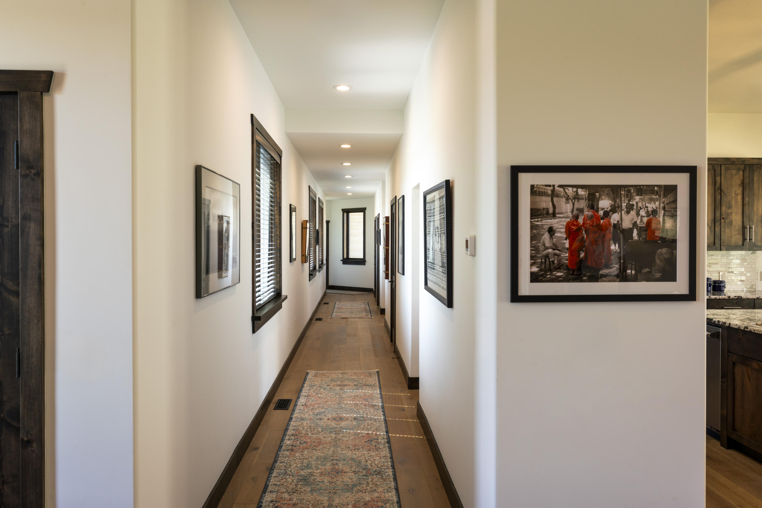 Hallway to guest rooms