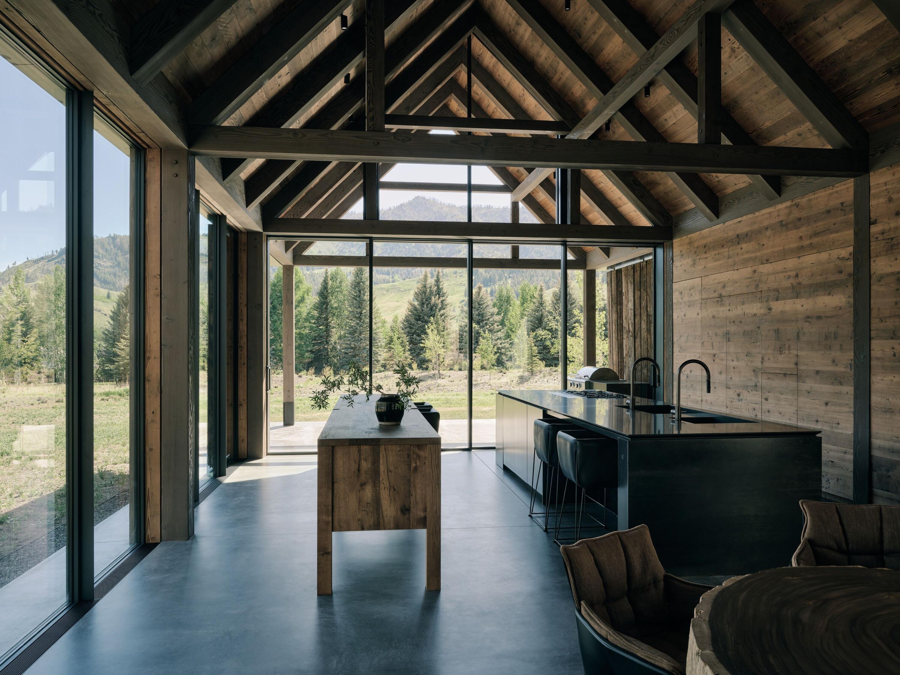 Kitchen with views of Griffin's Butte