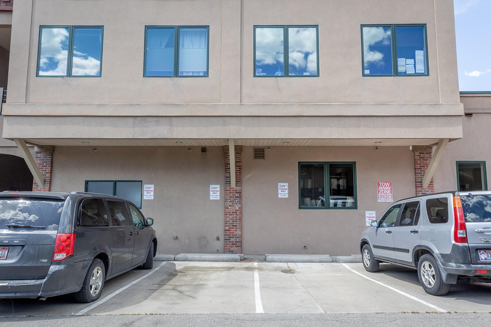 Four Reserved Parking Spaces