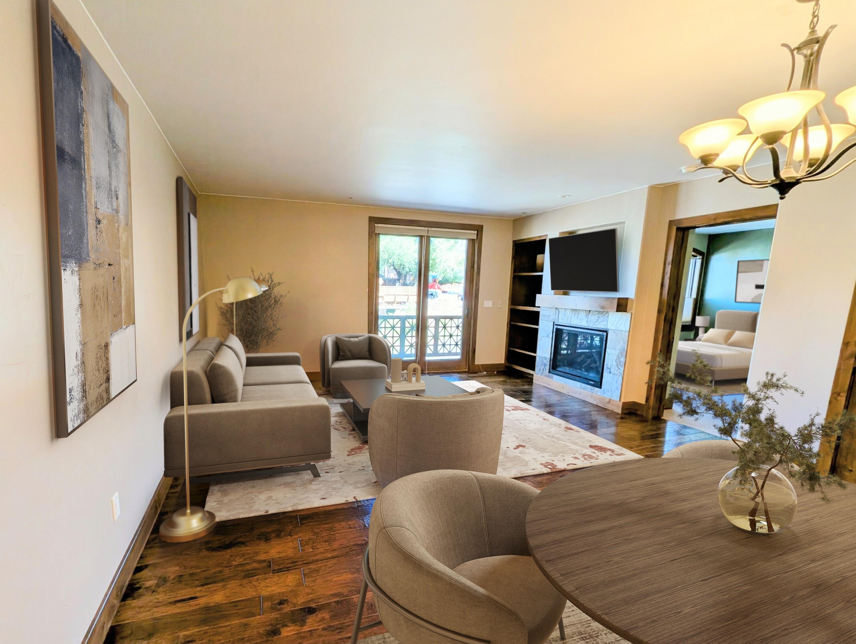 Digital Staged Living Room