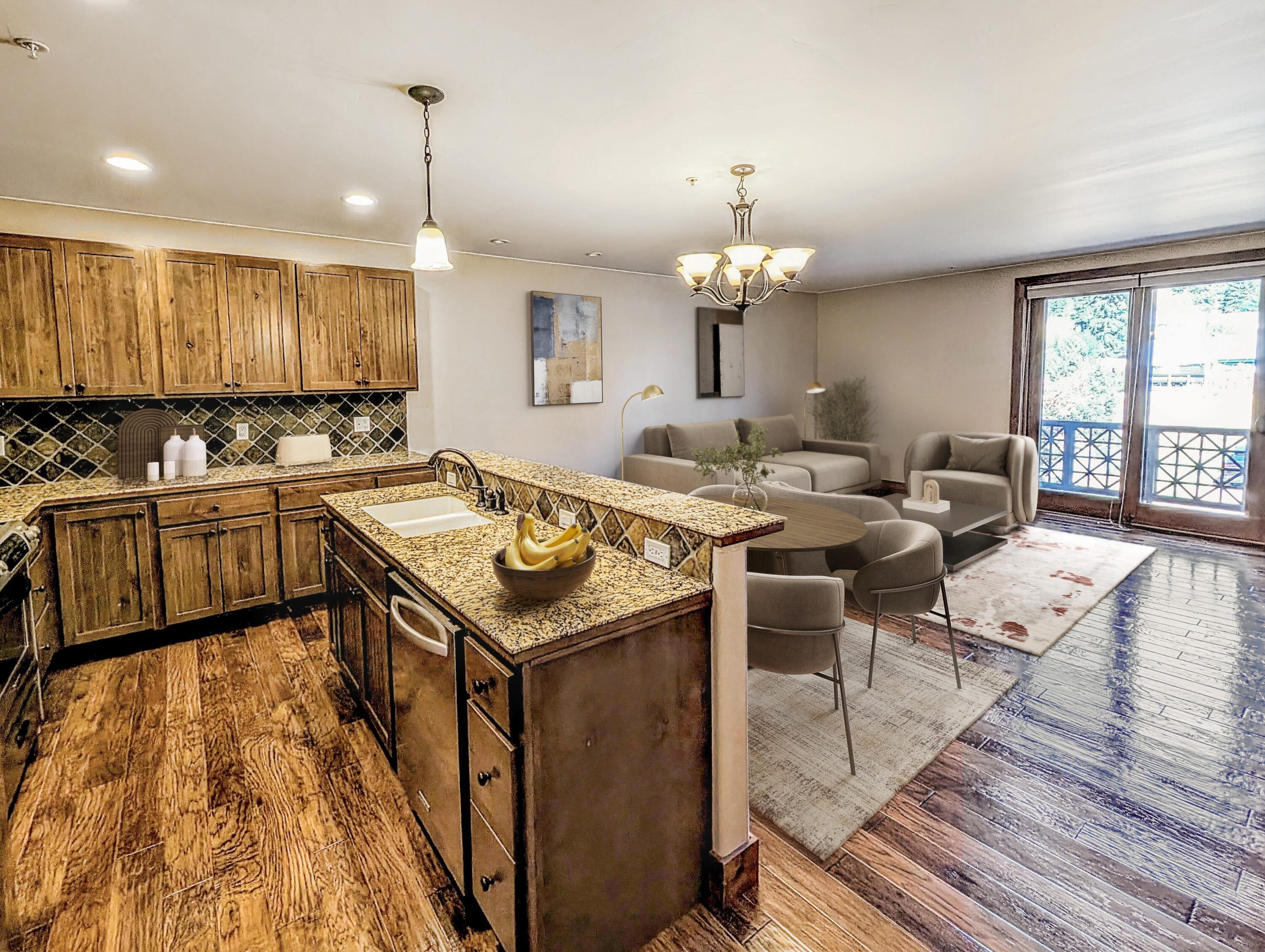 Digital Staged Kitchen