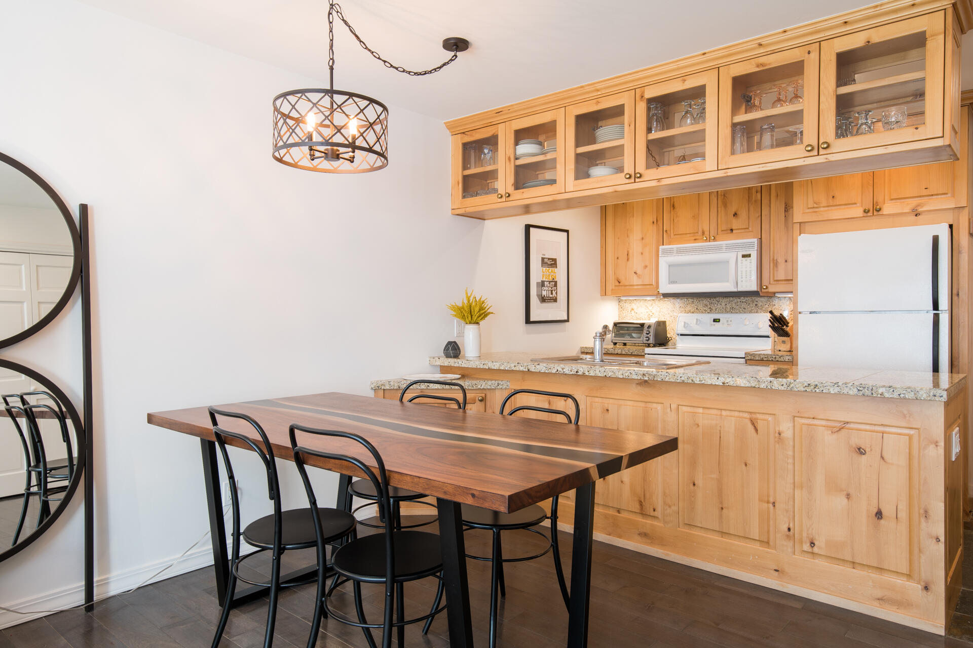 Dining and kitchen