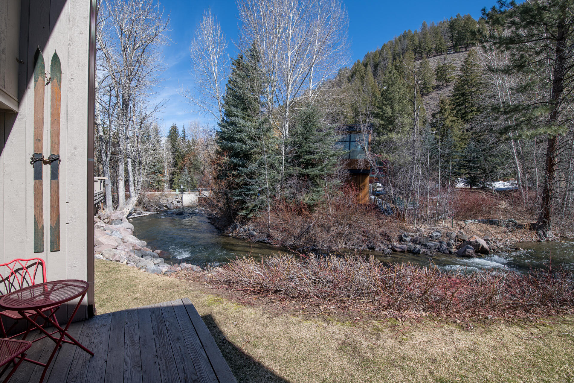 Warm Springs Creek from deck