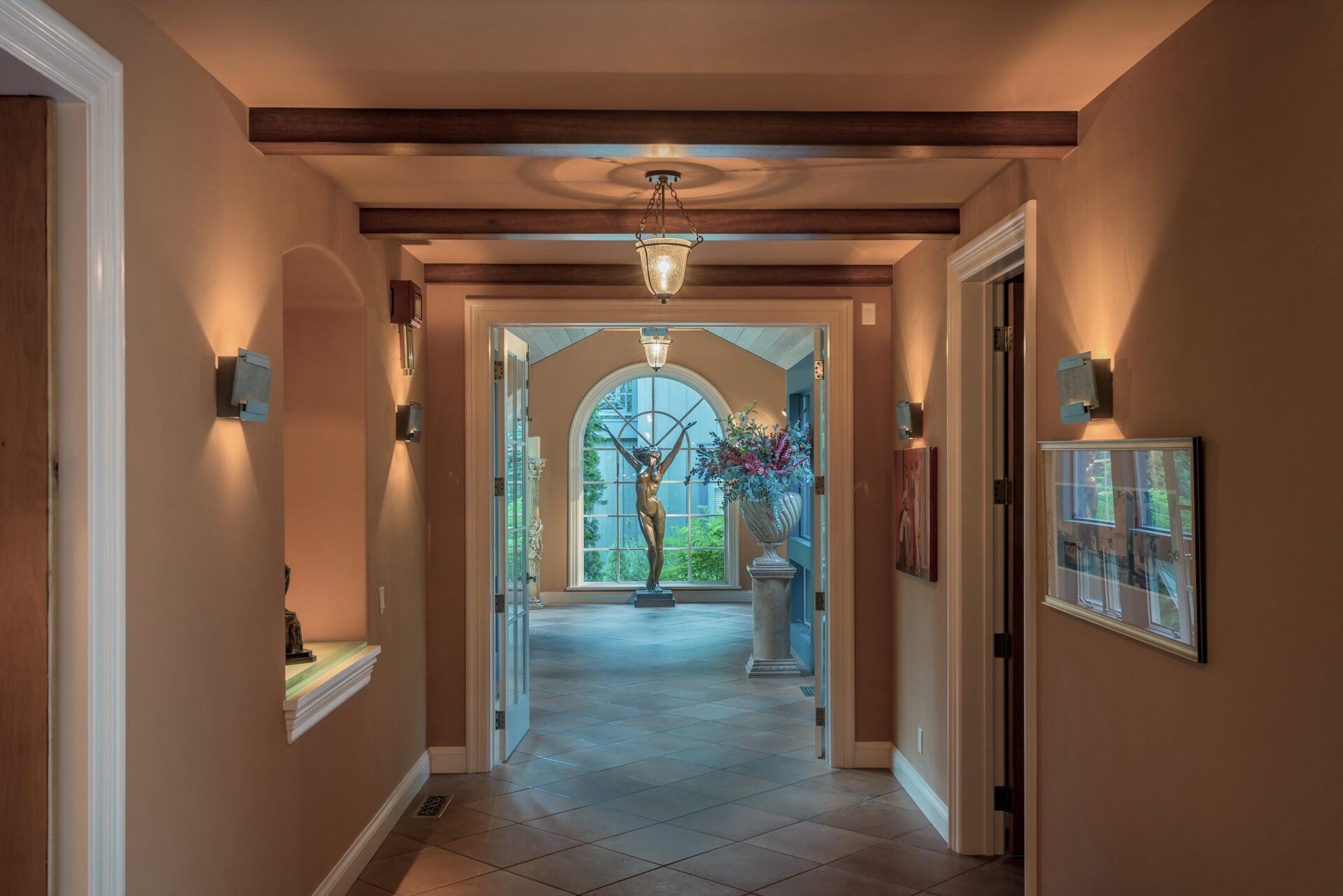 Dramatic Hallway to guest wing