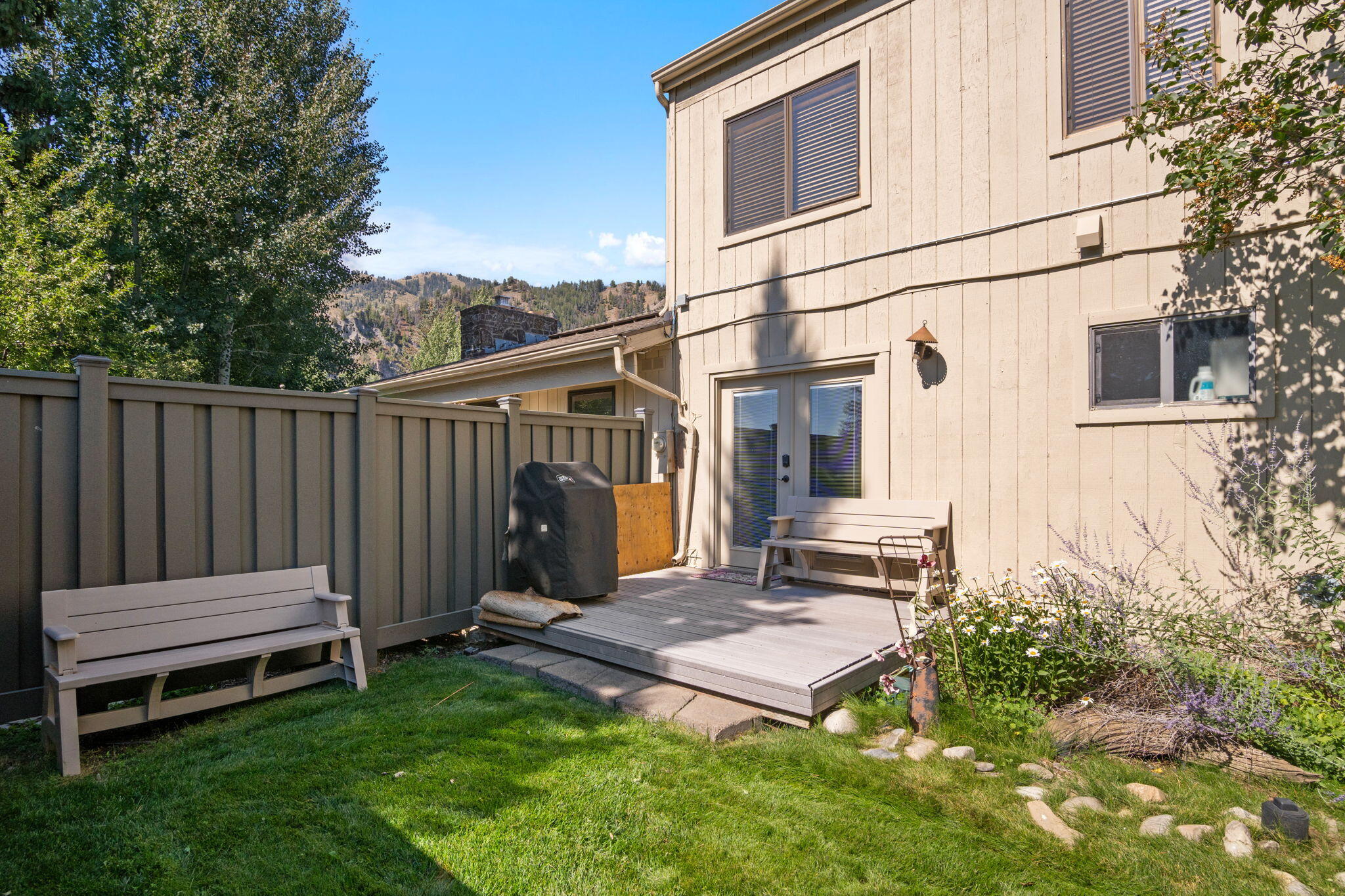 Spacious Deck with Mountain Views