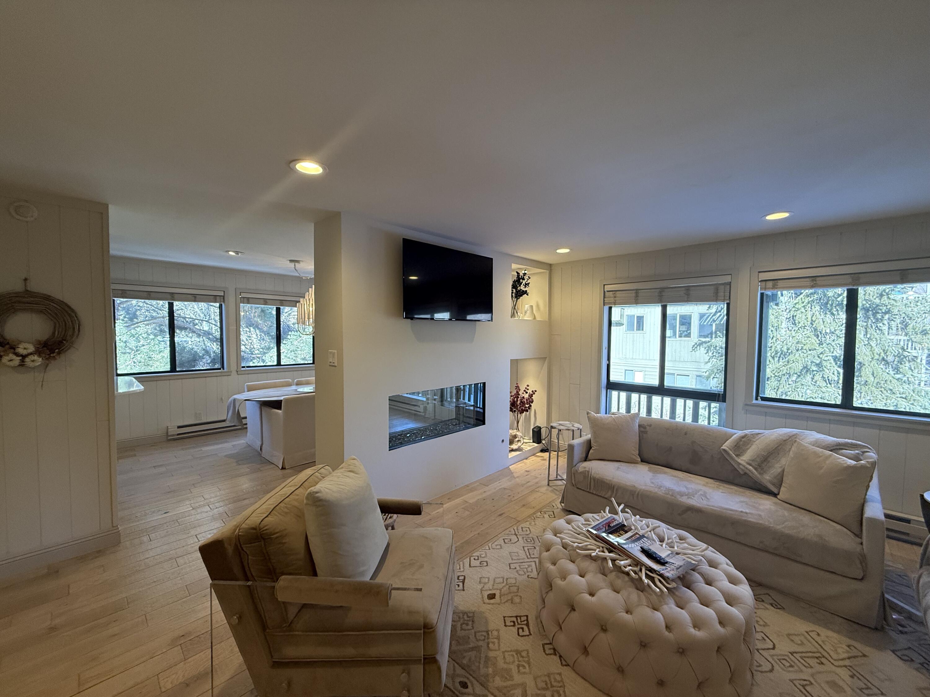 Renovated Fireplace Area