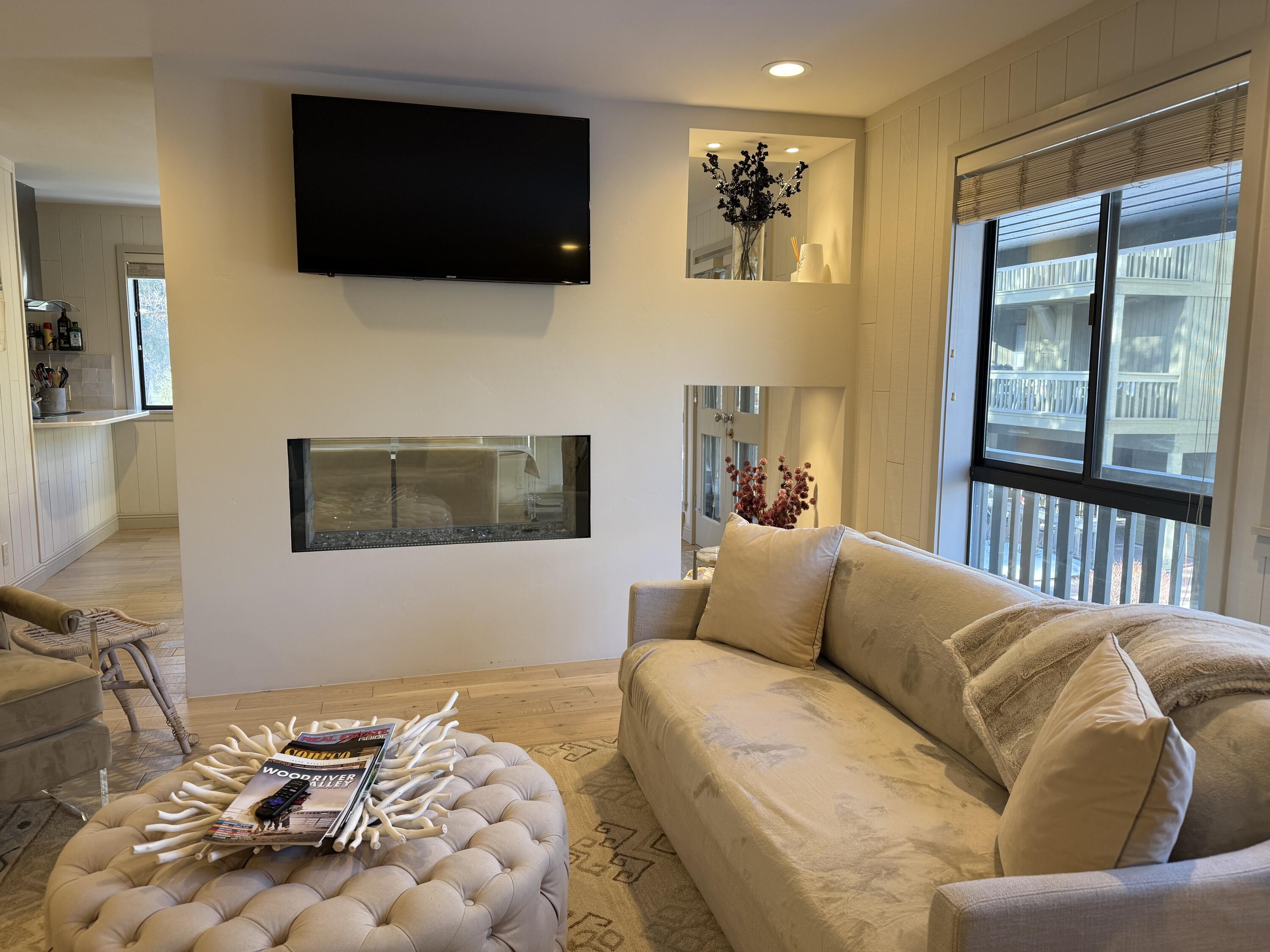 Renovated Fireplace Area