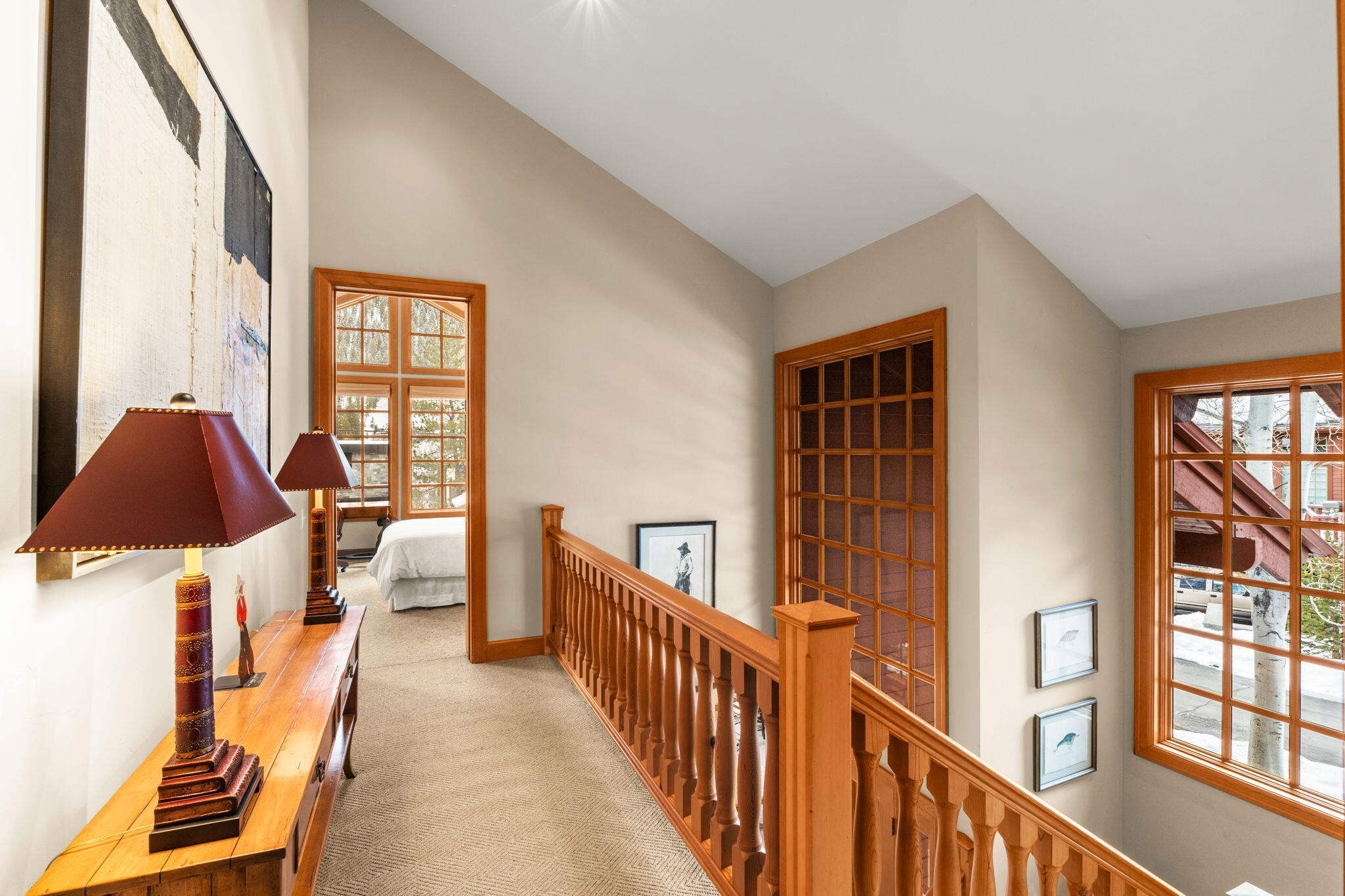 Open, light-filled upper level