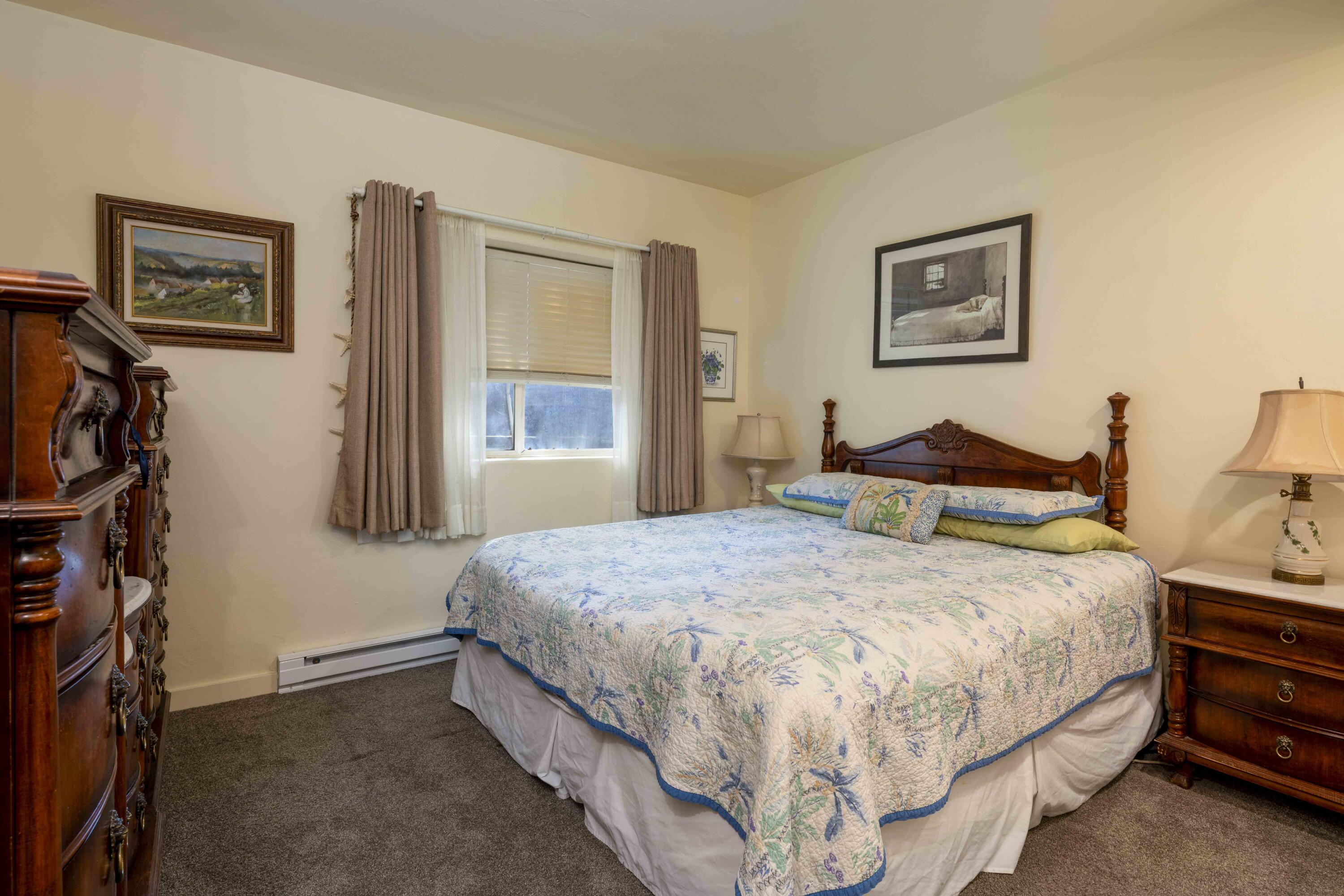 Spacious primary bedroom