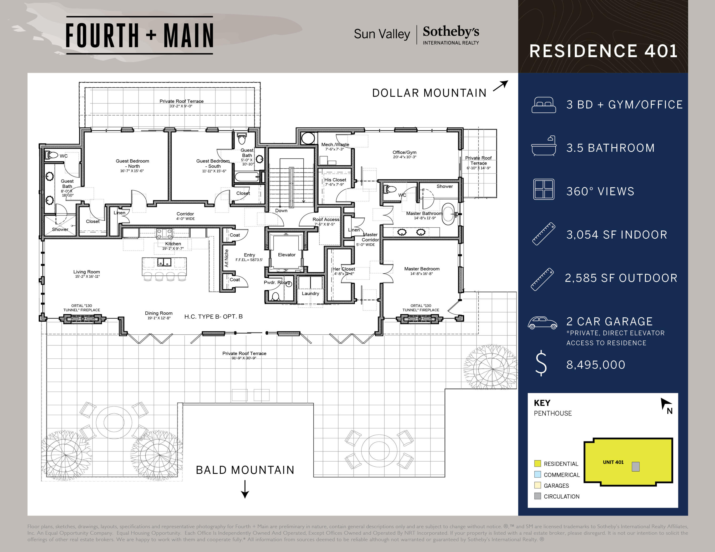 Penthouse Floor Plan
