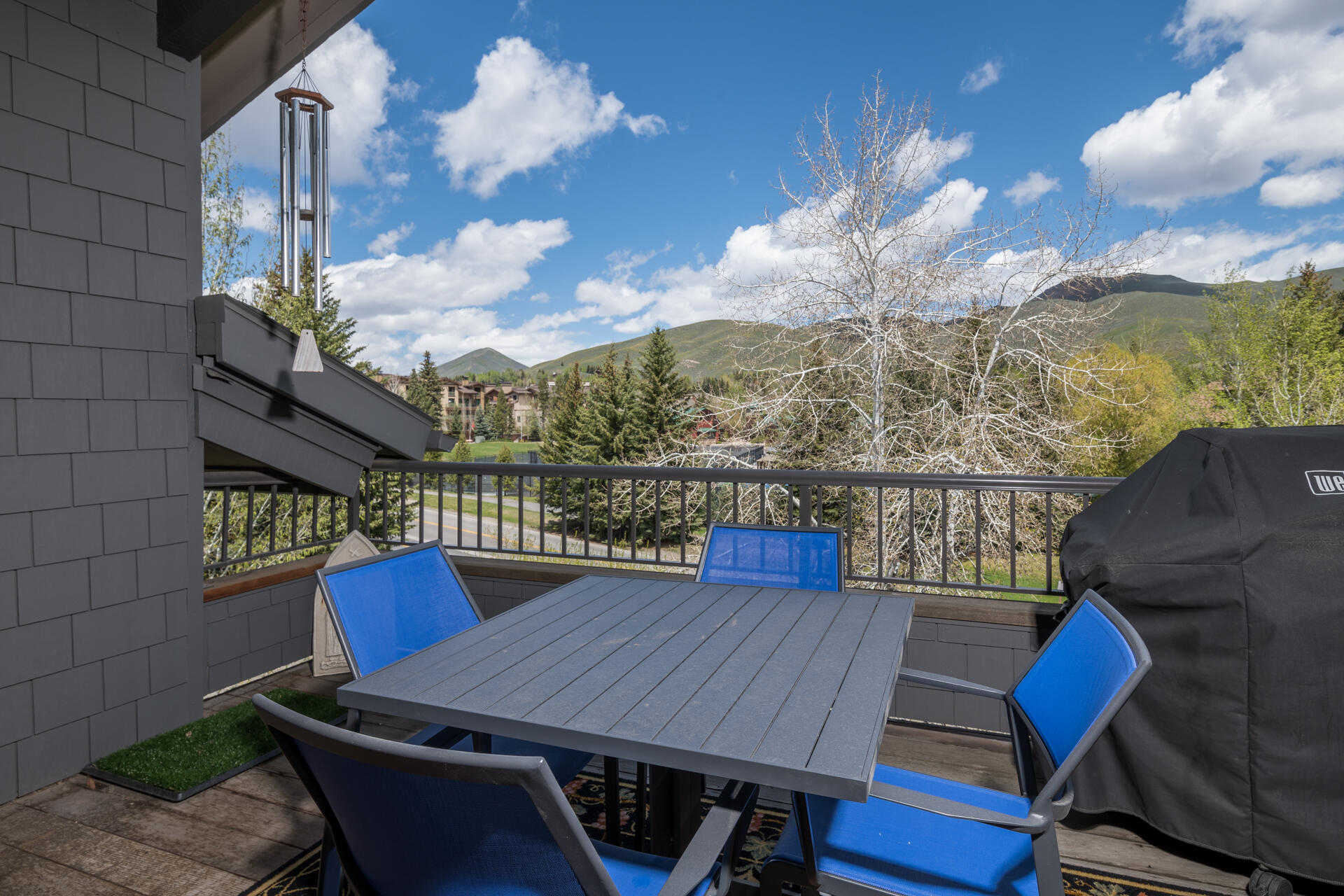 Deck with mountain views