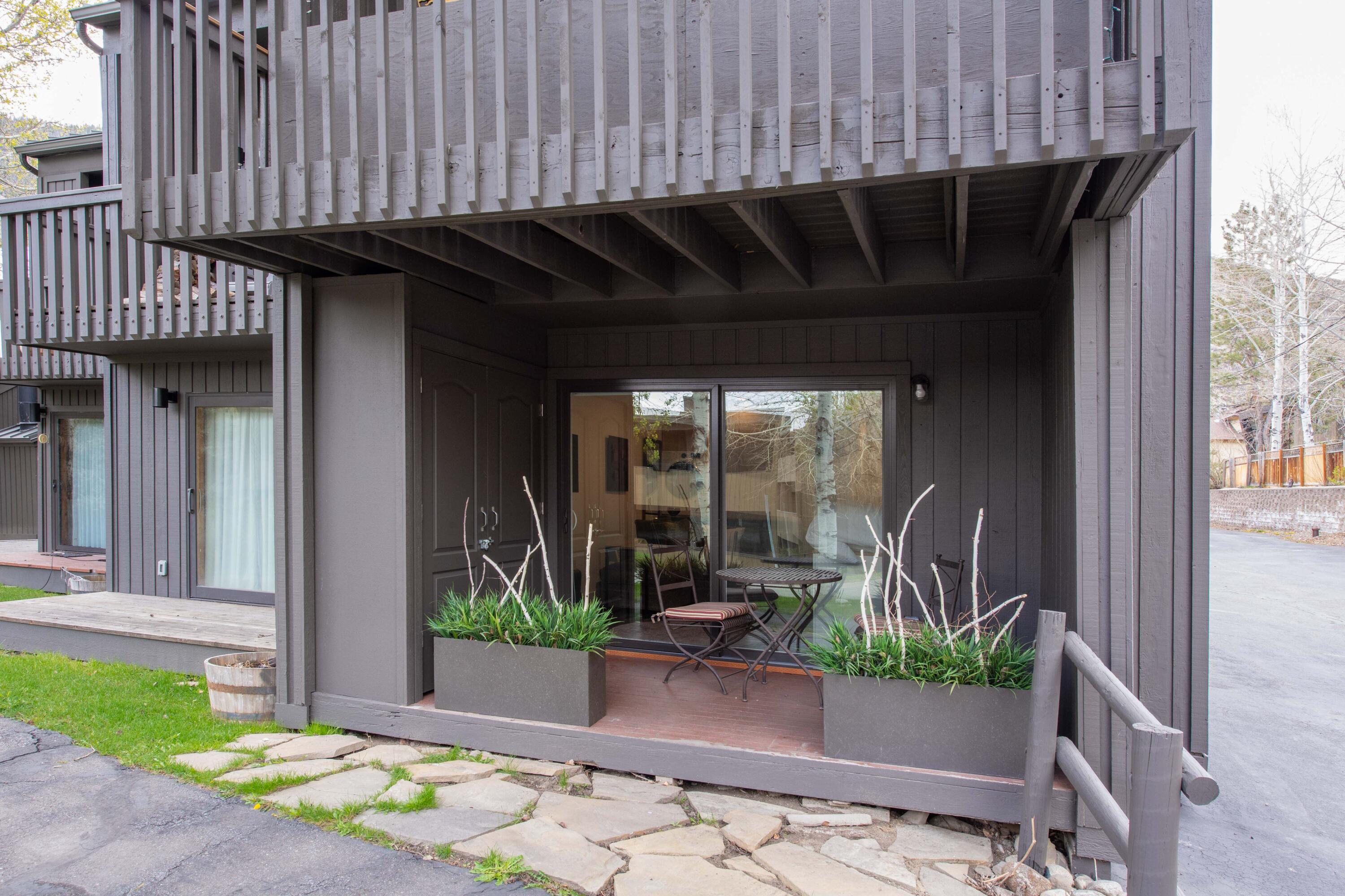 Private Patio Entrance