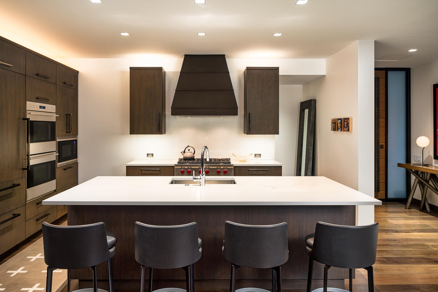 Island with bar seating