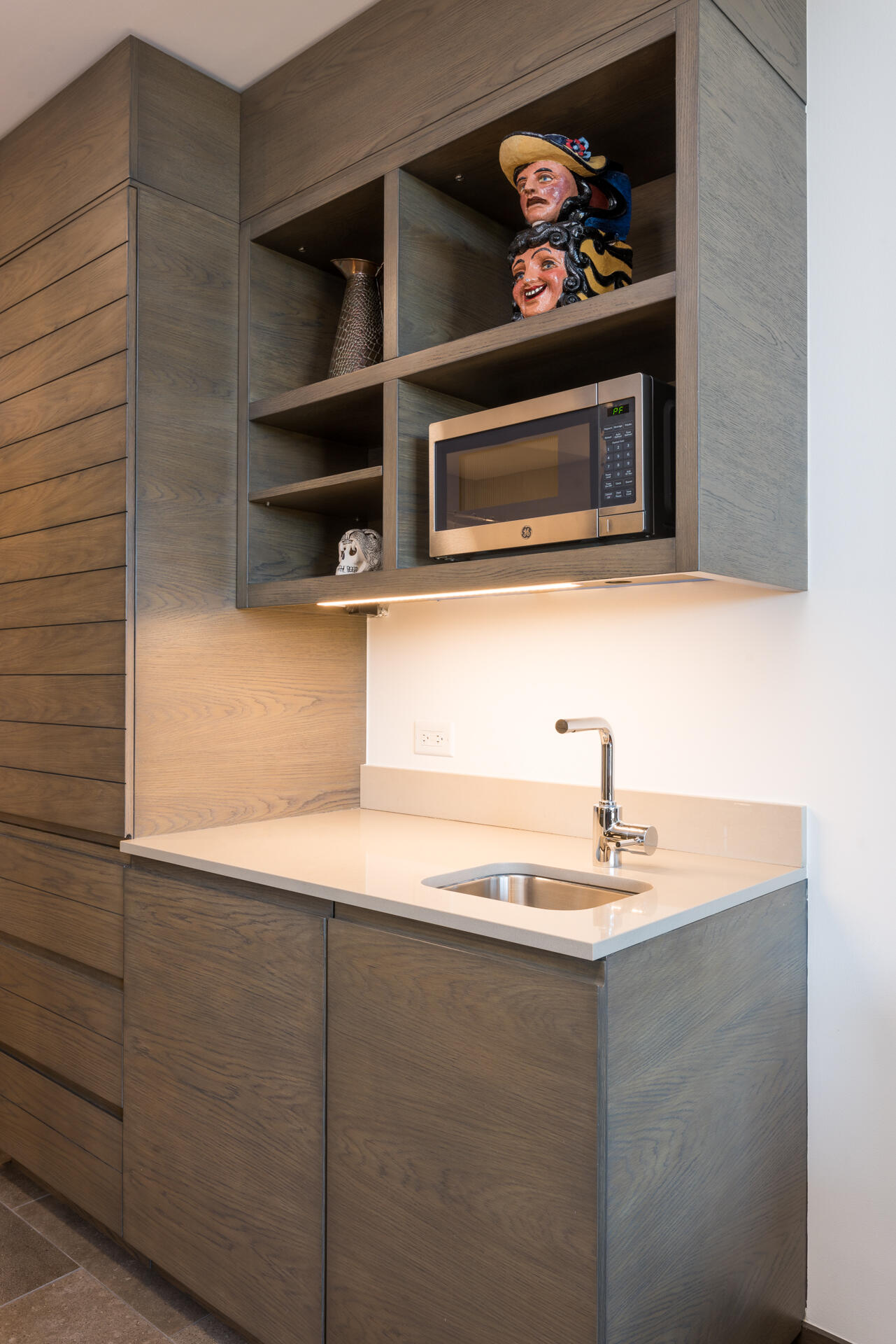 with coffee/snack area