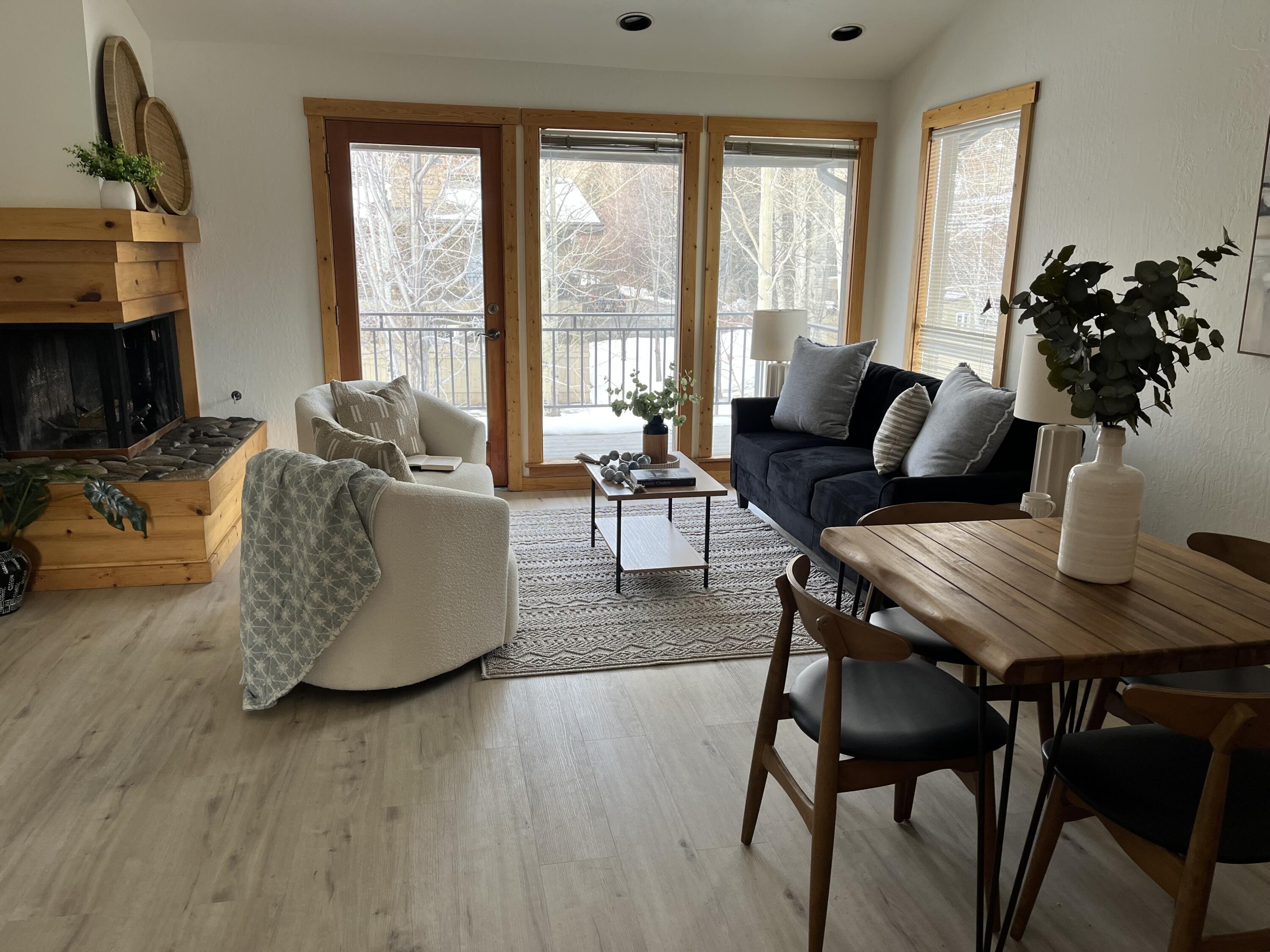 Dining area off living room