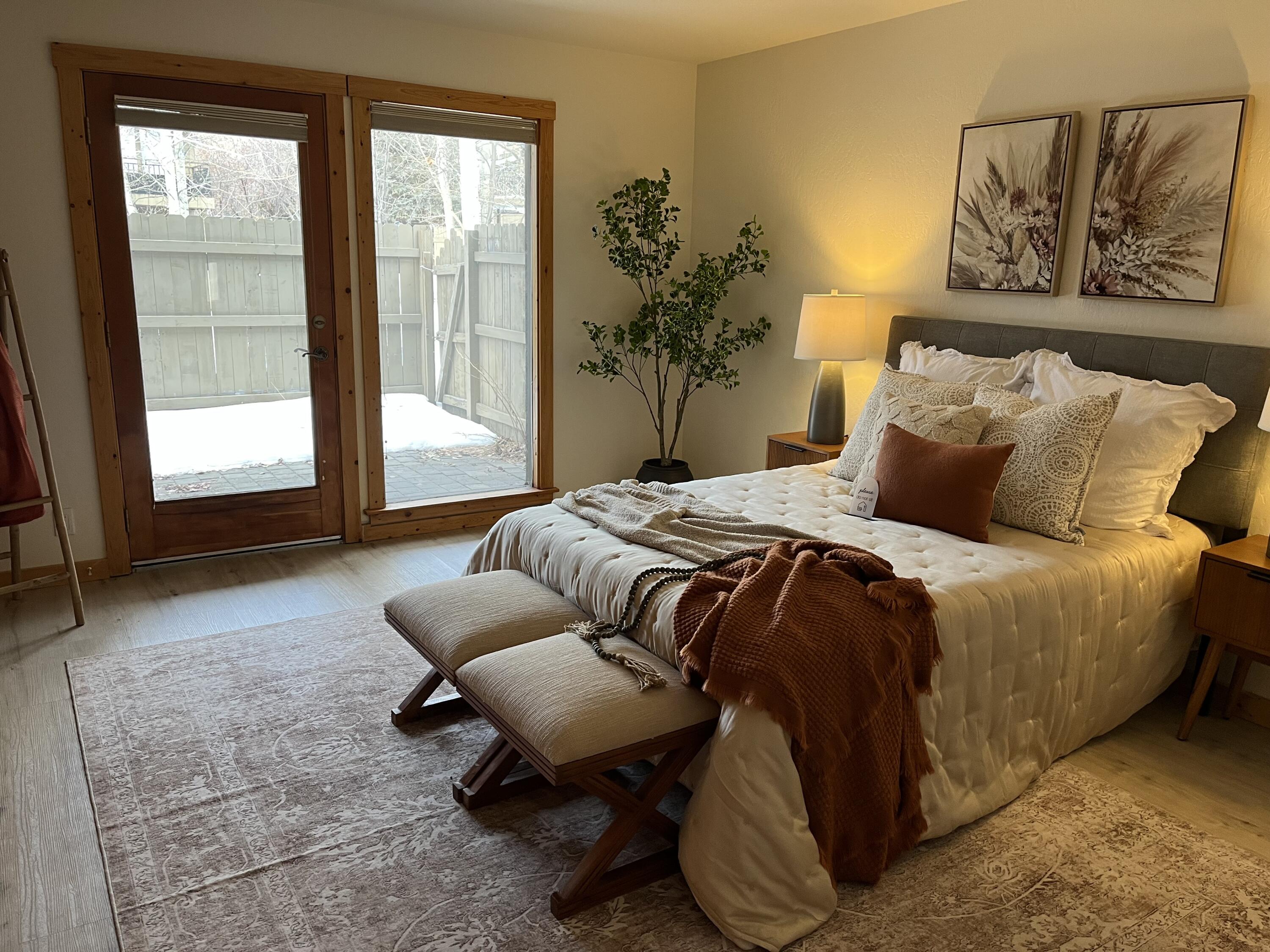 Primary bedroom off outdoor space