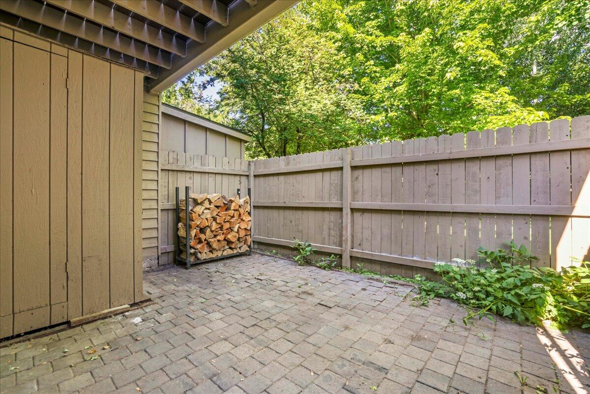 Shed and patio off primary