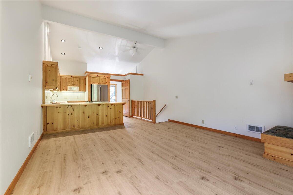 Living room toward kitchen