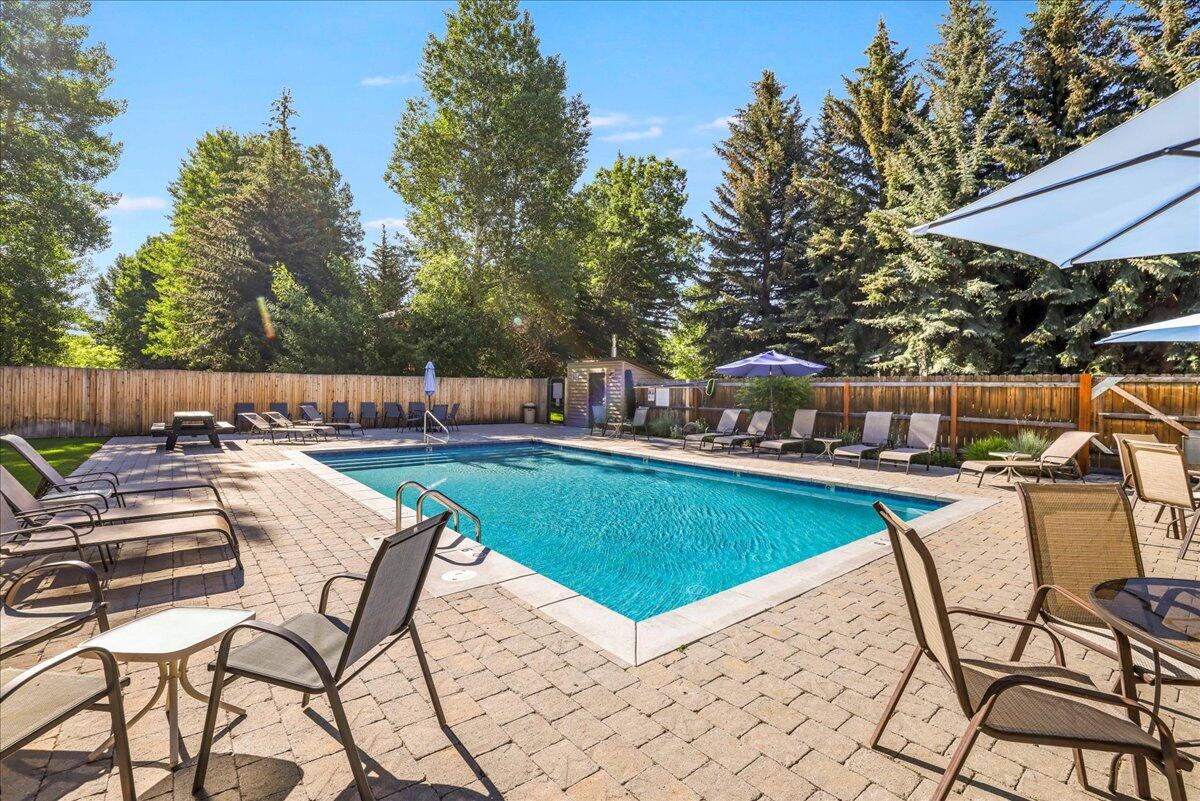 Plenty of entertaining space at pool