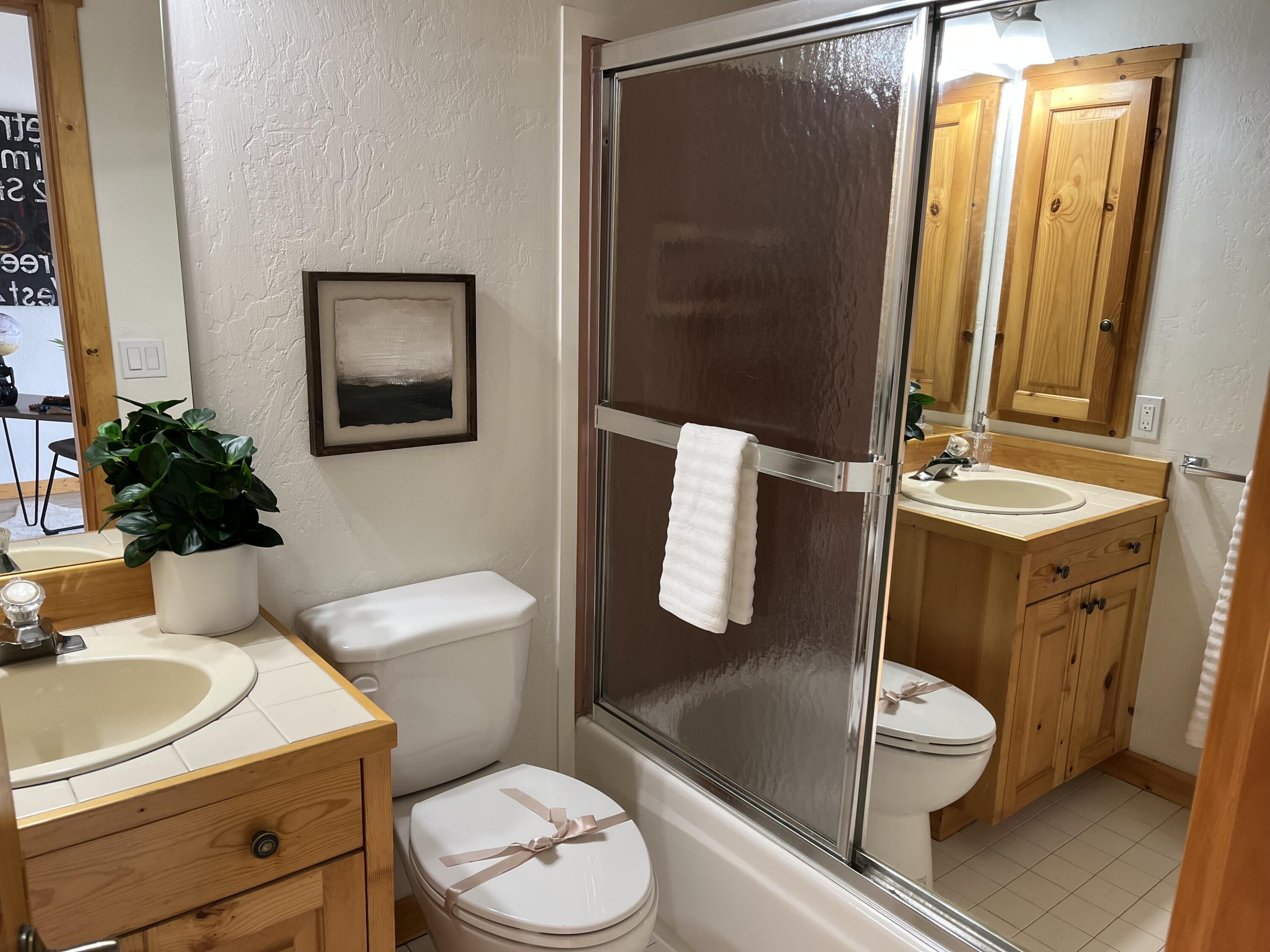 Upstairs bathroom off office
