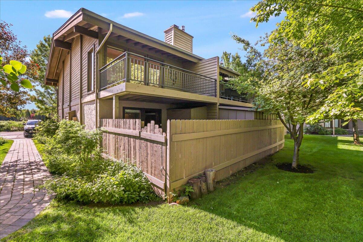 Enclosed back yard