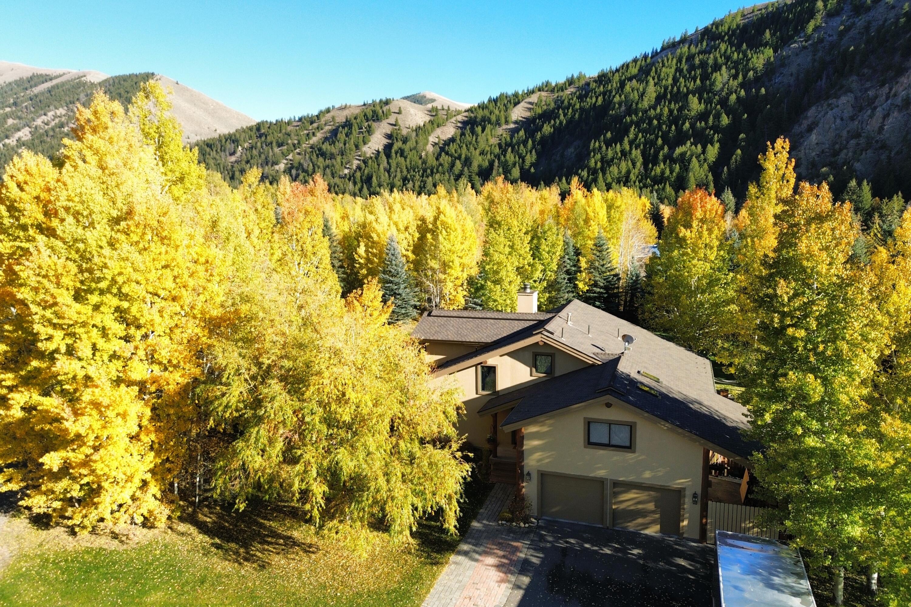 Fall Aerial Front Exterior 1