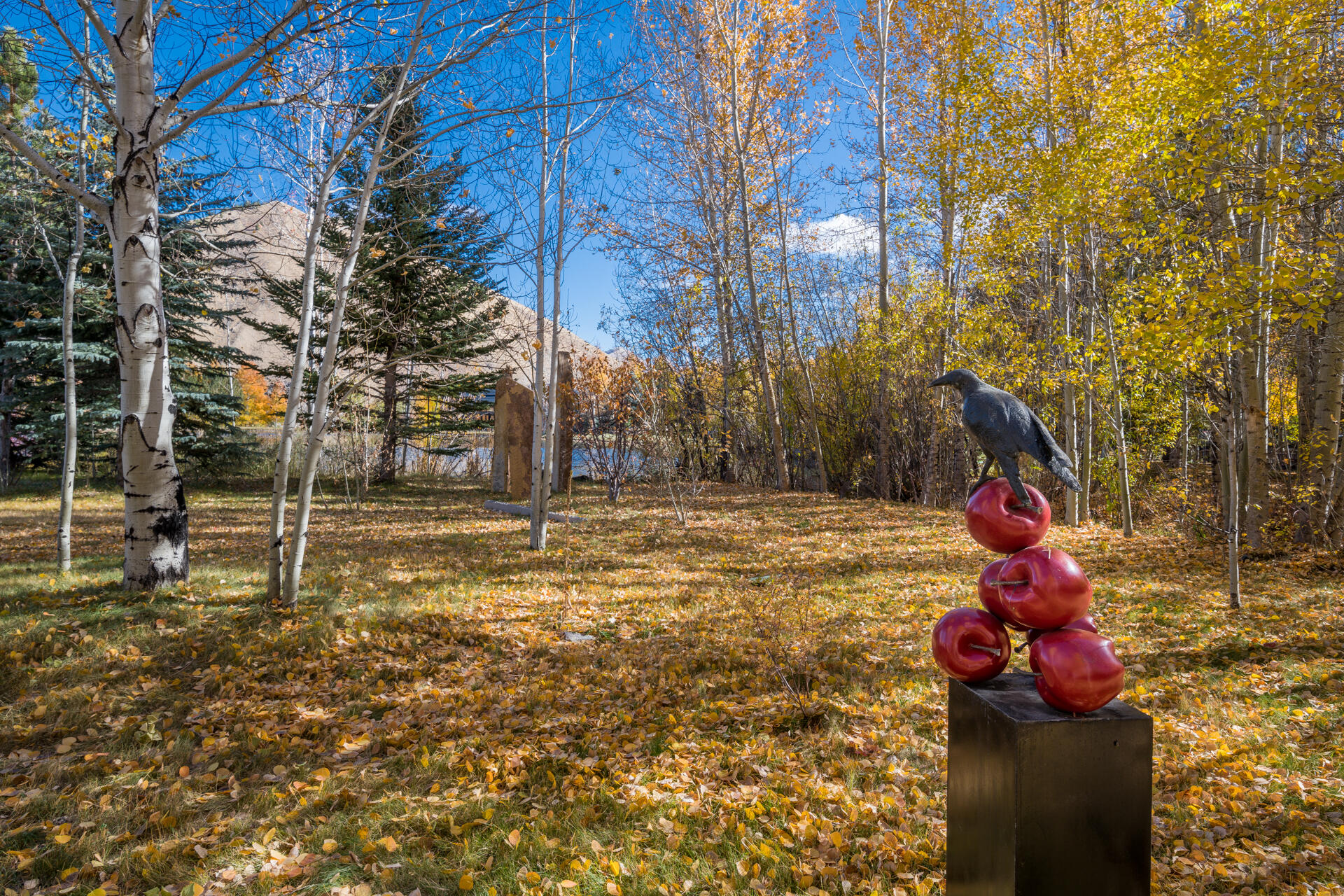 Sculptures everywhere in gardens