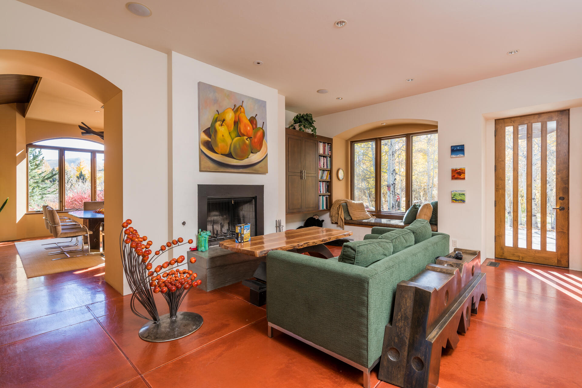 Seating area next to dining room
