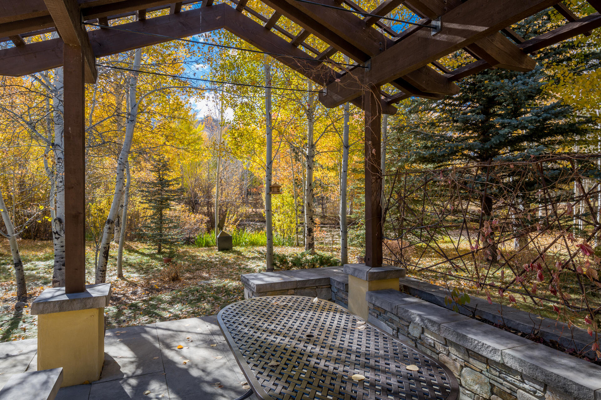 Entertaining patio off kitchen