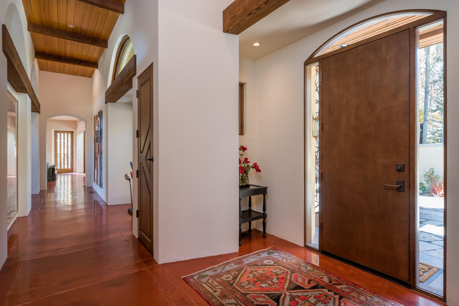 Front door entry and hallway
