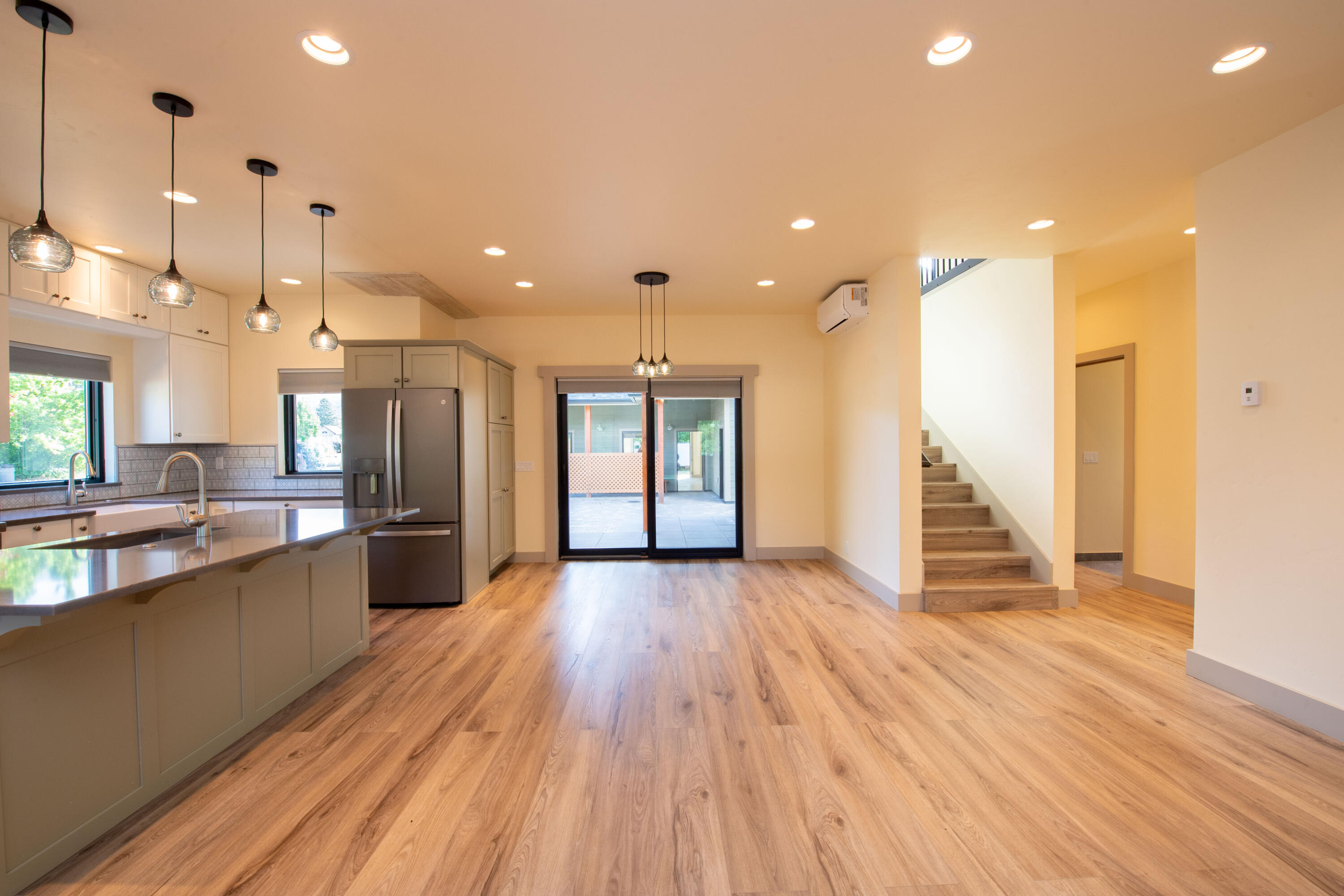 Kitchen Living with PAtio Doors