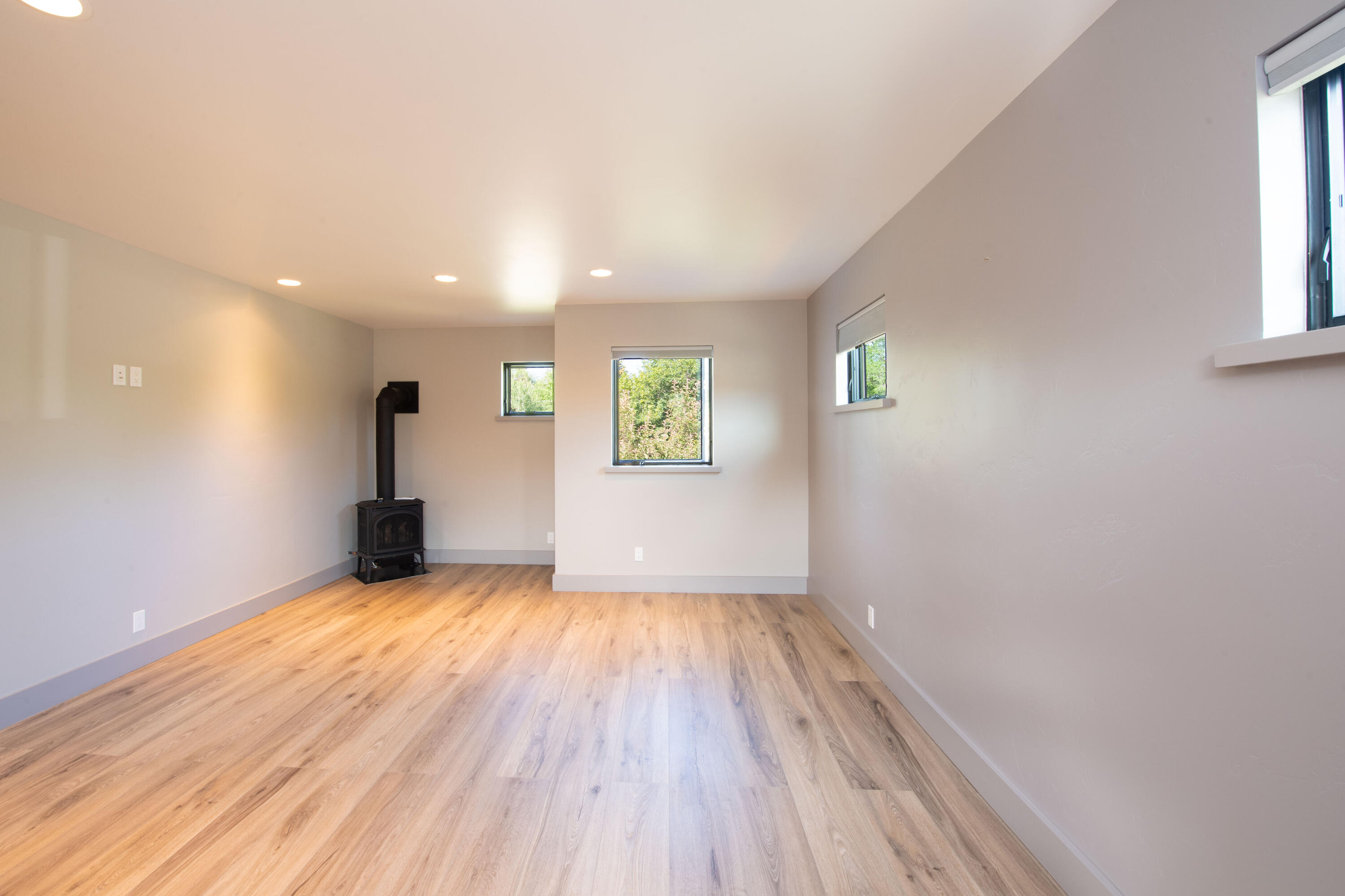 Primary Bedroom with Fireplace Lights