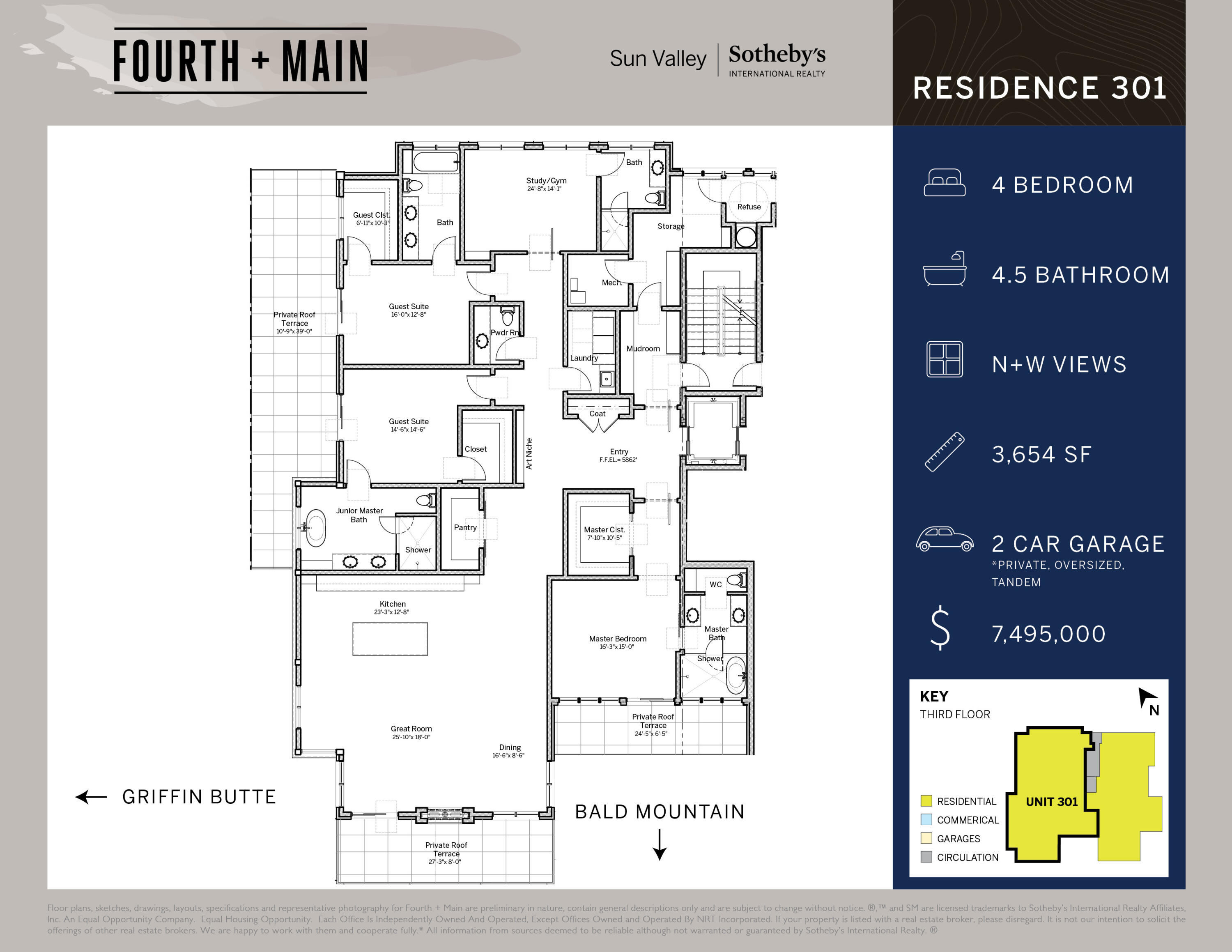 Fourth + Main Residence 301 Floor Plan