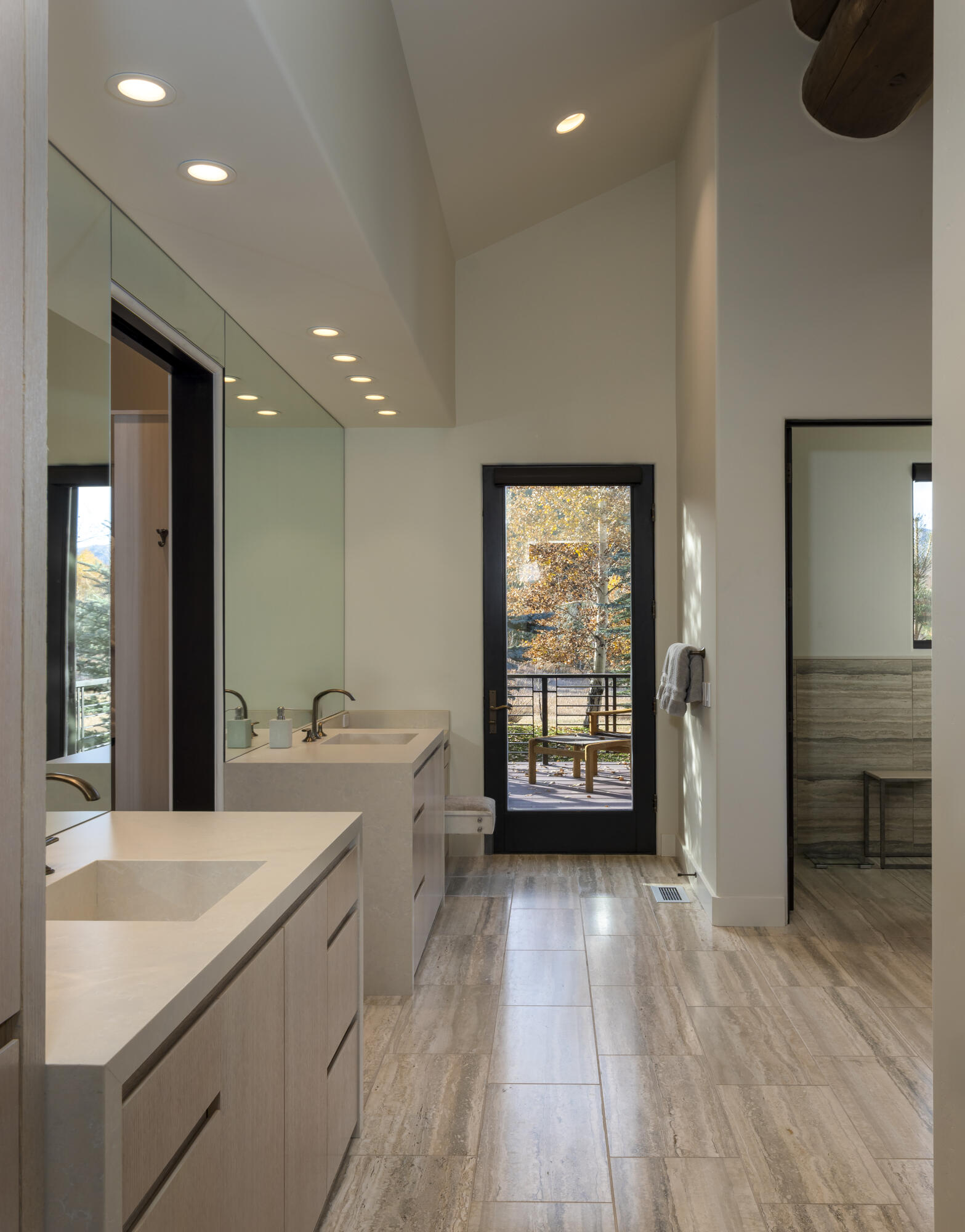 Primary Bathroom with door to deck