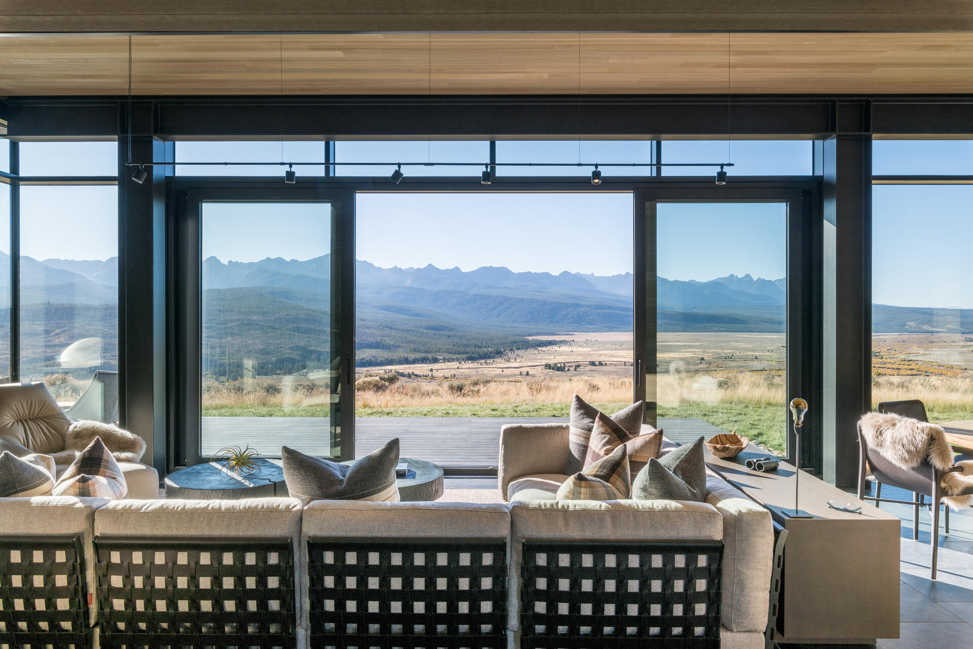 Living room with views