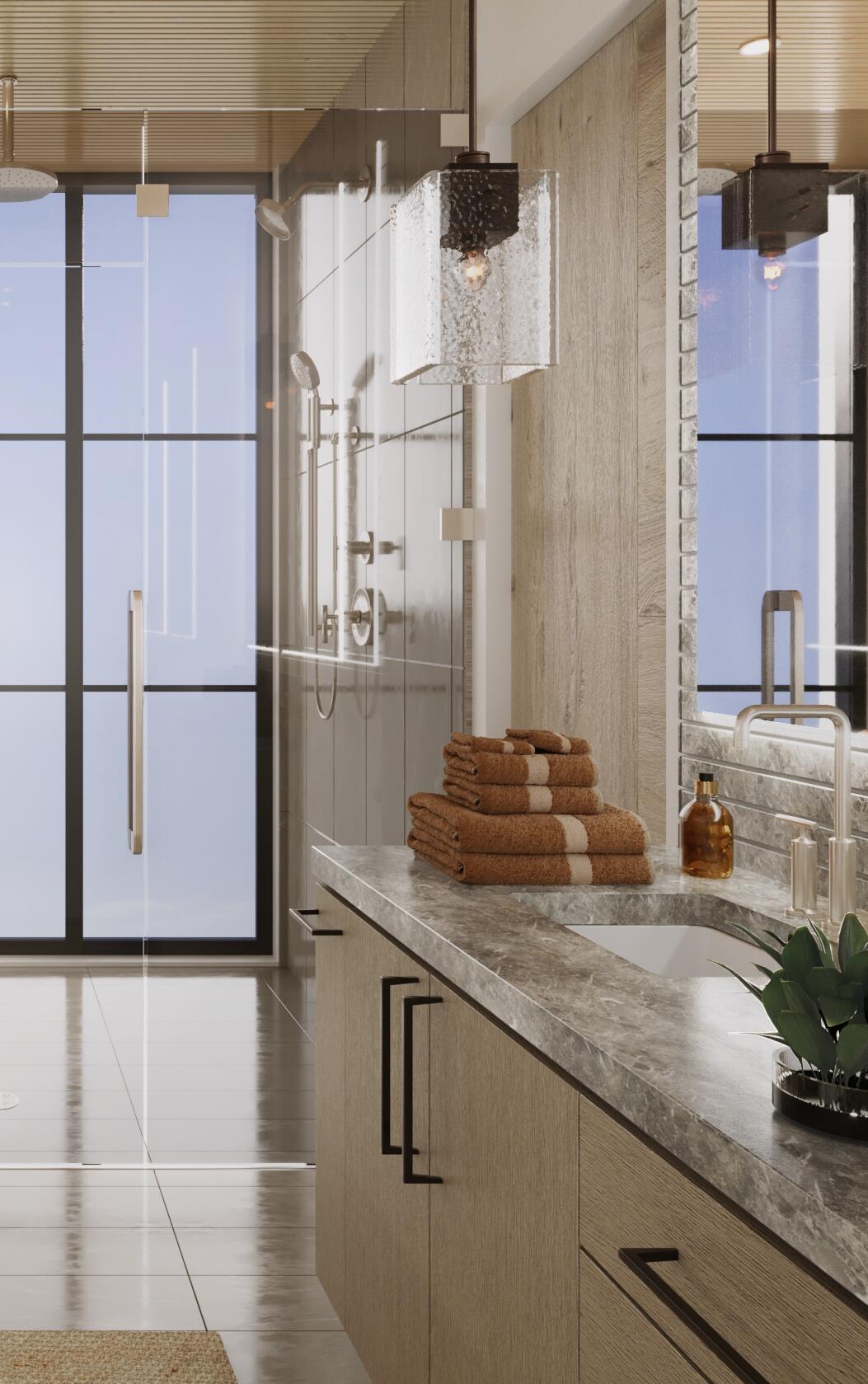 Bathroom Rendering - Mountain Shadow