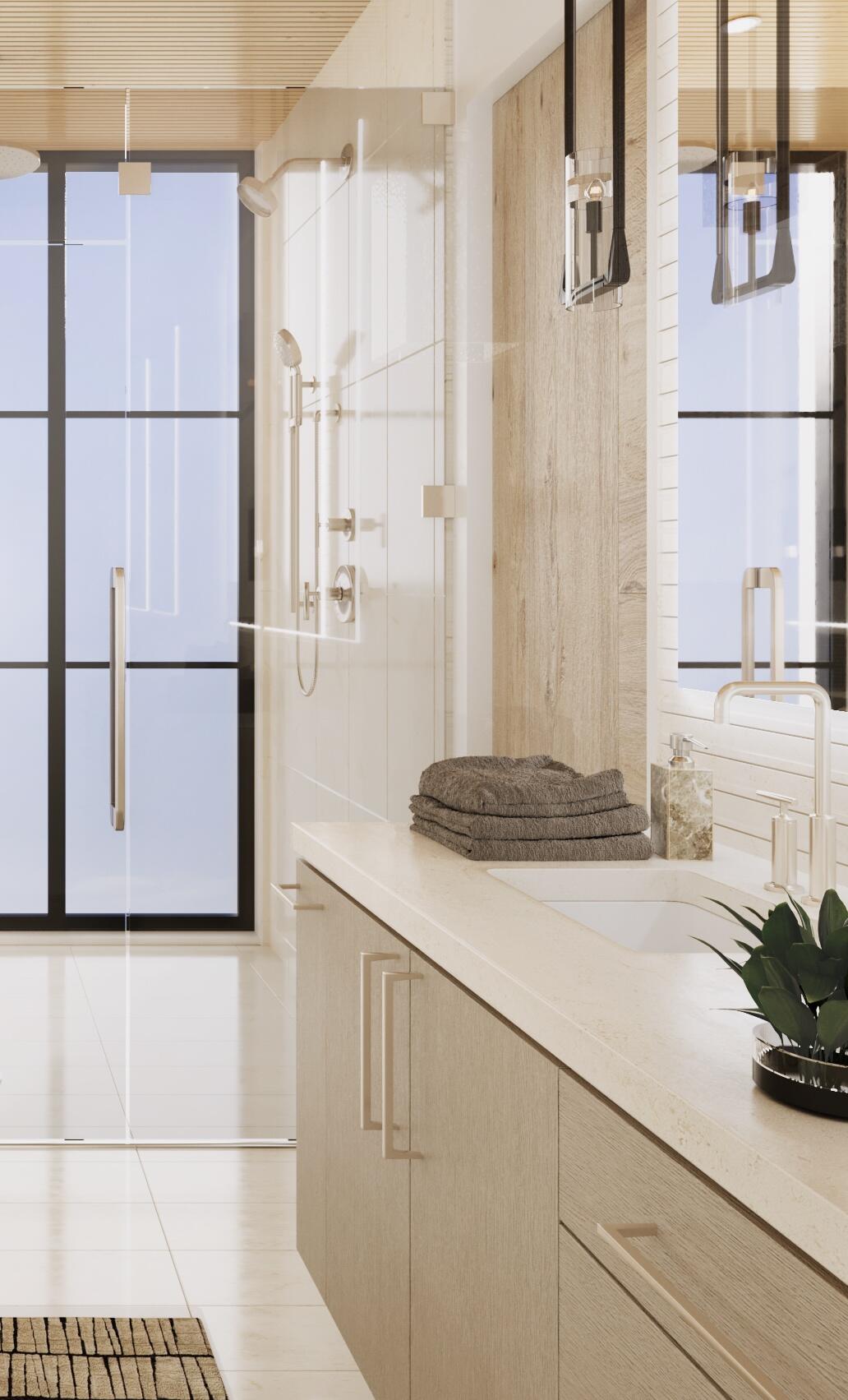 Bathroom Rendering - Alpenglow