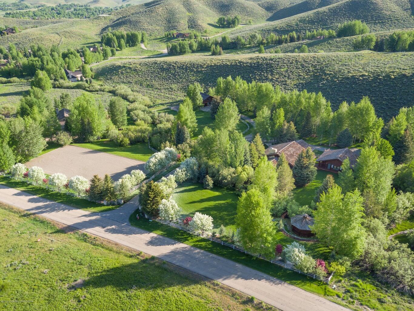Aerial of Property Entrance