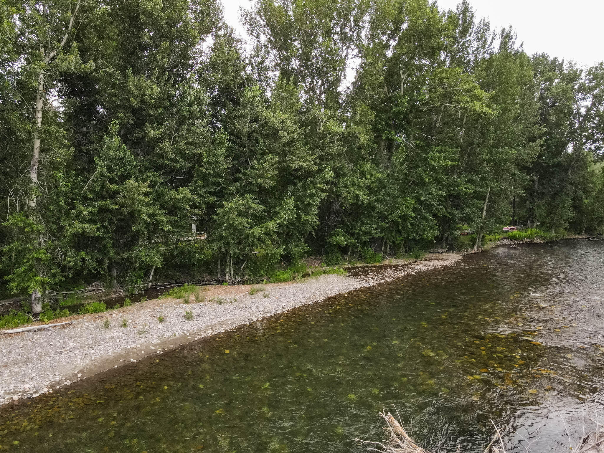 River Looking back at Property
