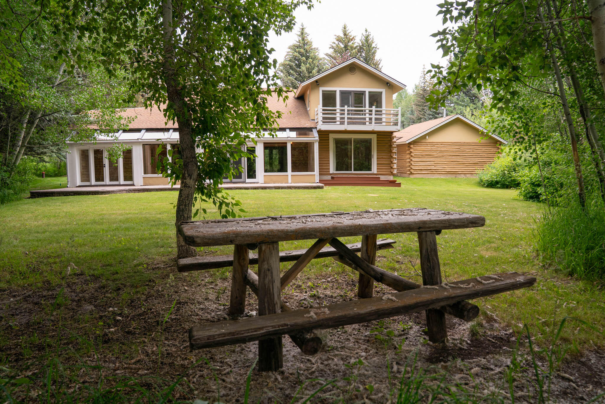 Bench and Rear of House