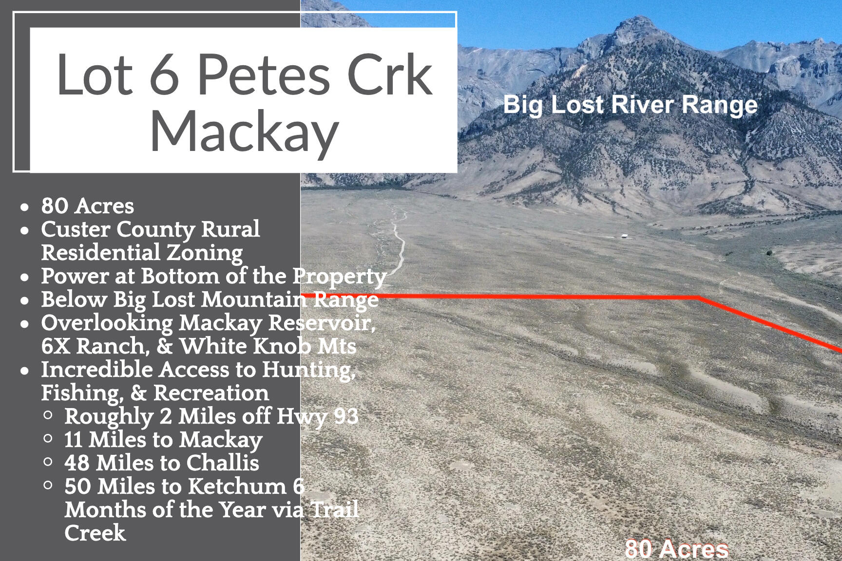 Lot 6 Petes Crk, Mackay, Idaho image 2