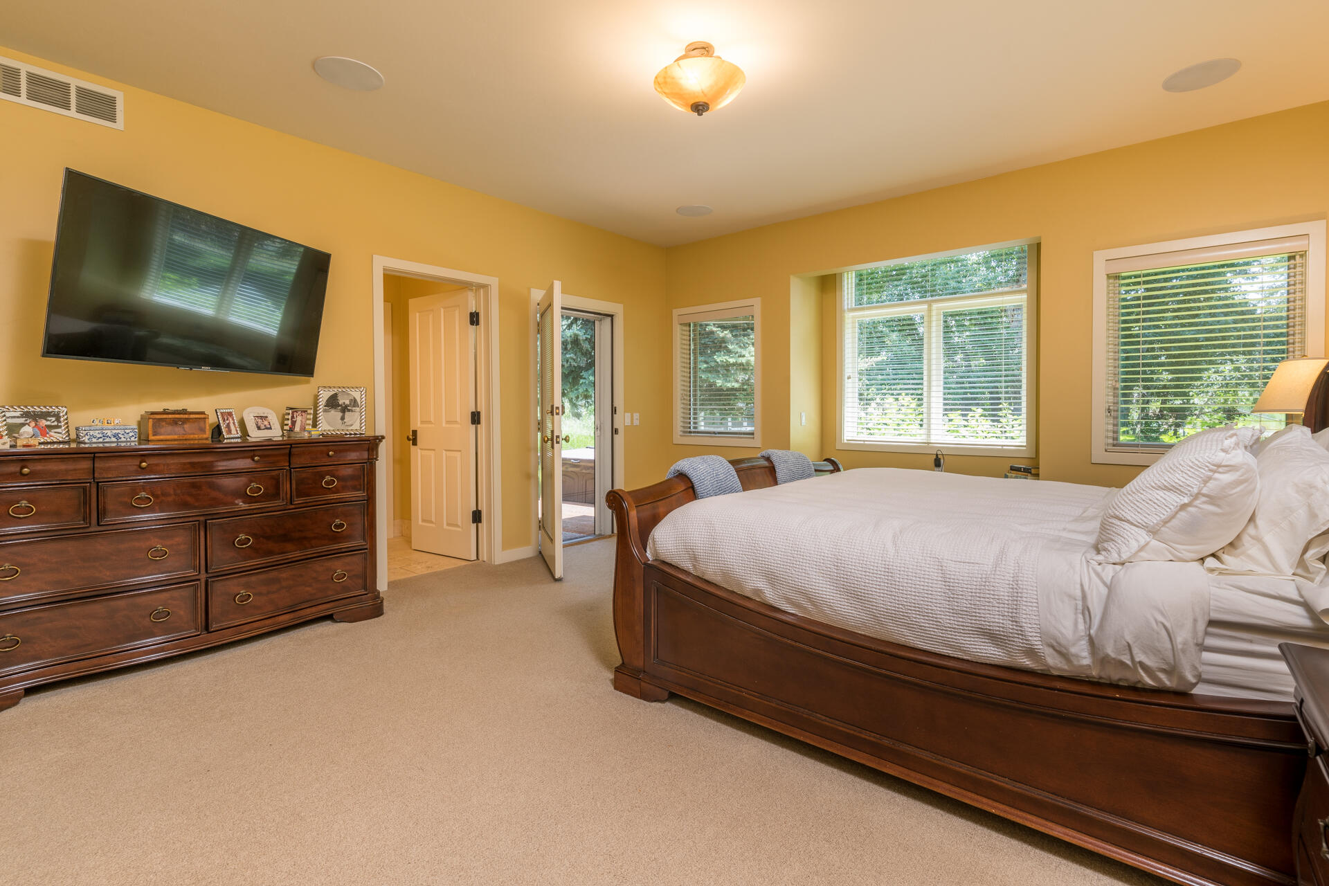 Primary bedroom with window seat