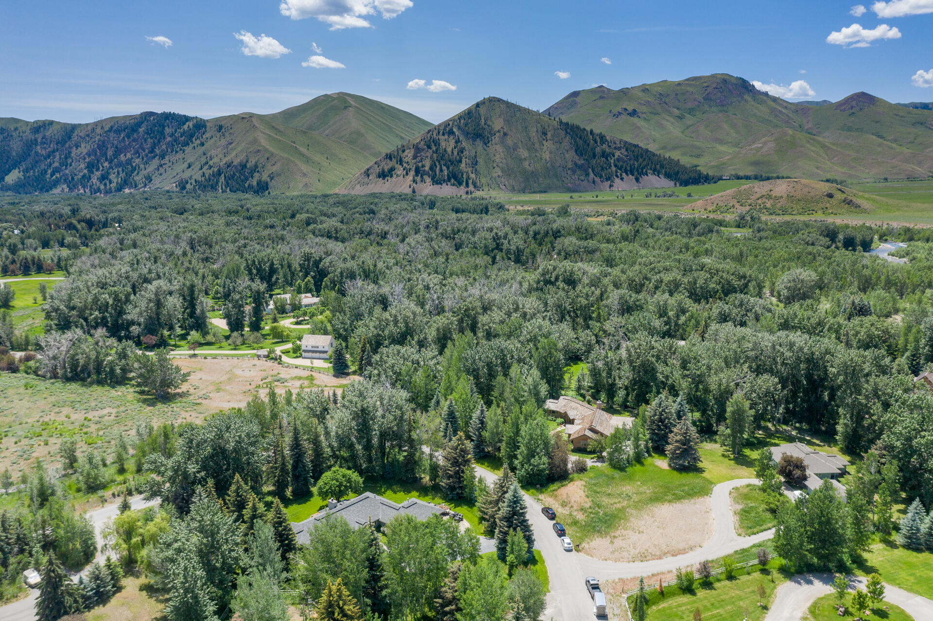 Aerial facing SW